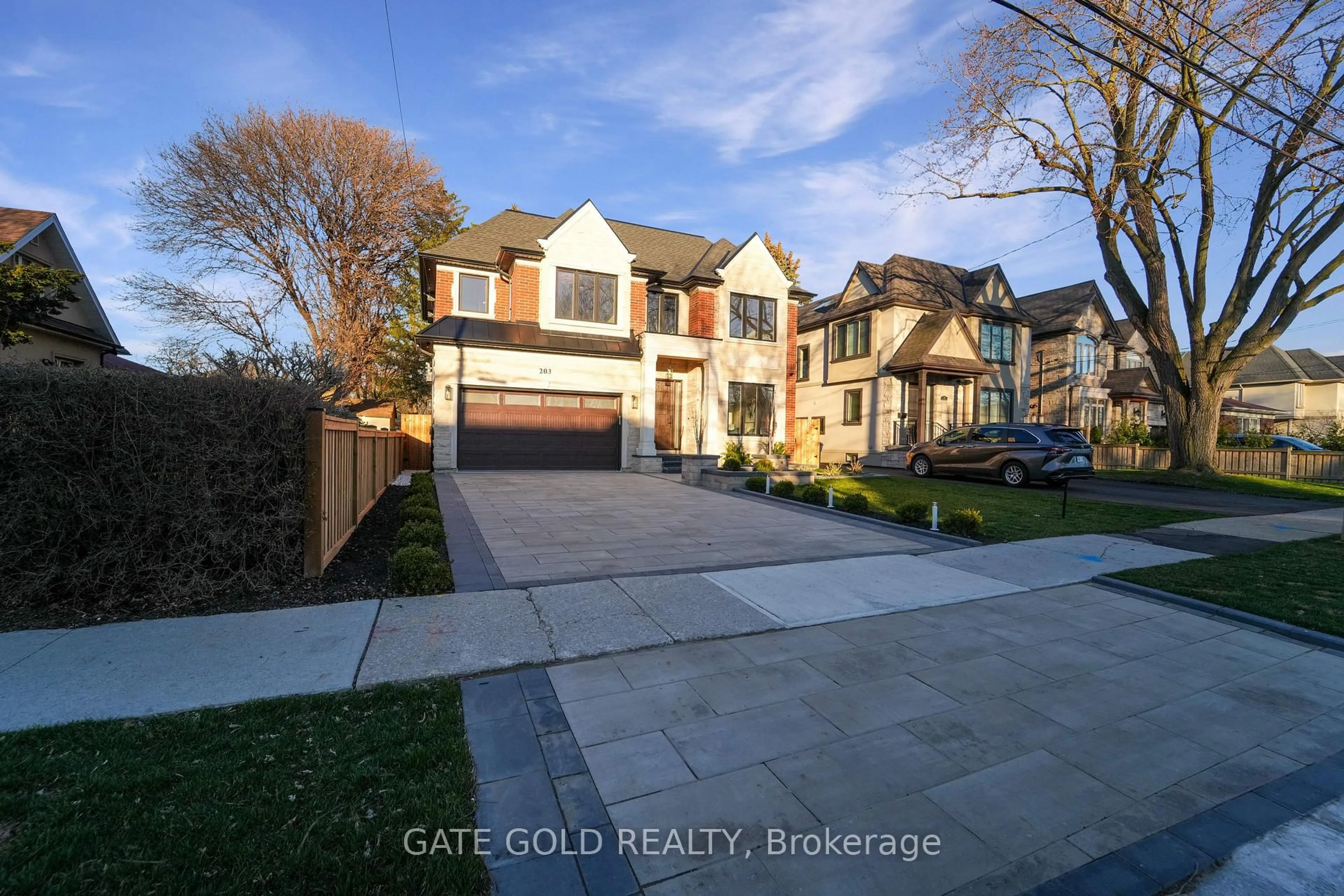 A pic from outside/outdoor area/front of a property/back of a property/a pic from drone, street for 203 Shaver Ave, Toronto Ontario M9B 4N9