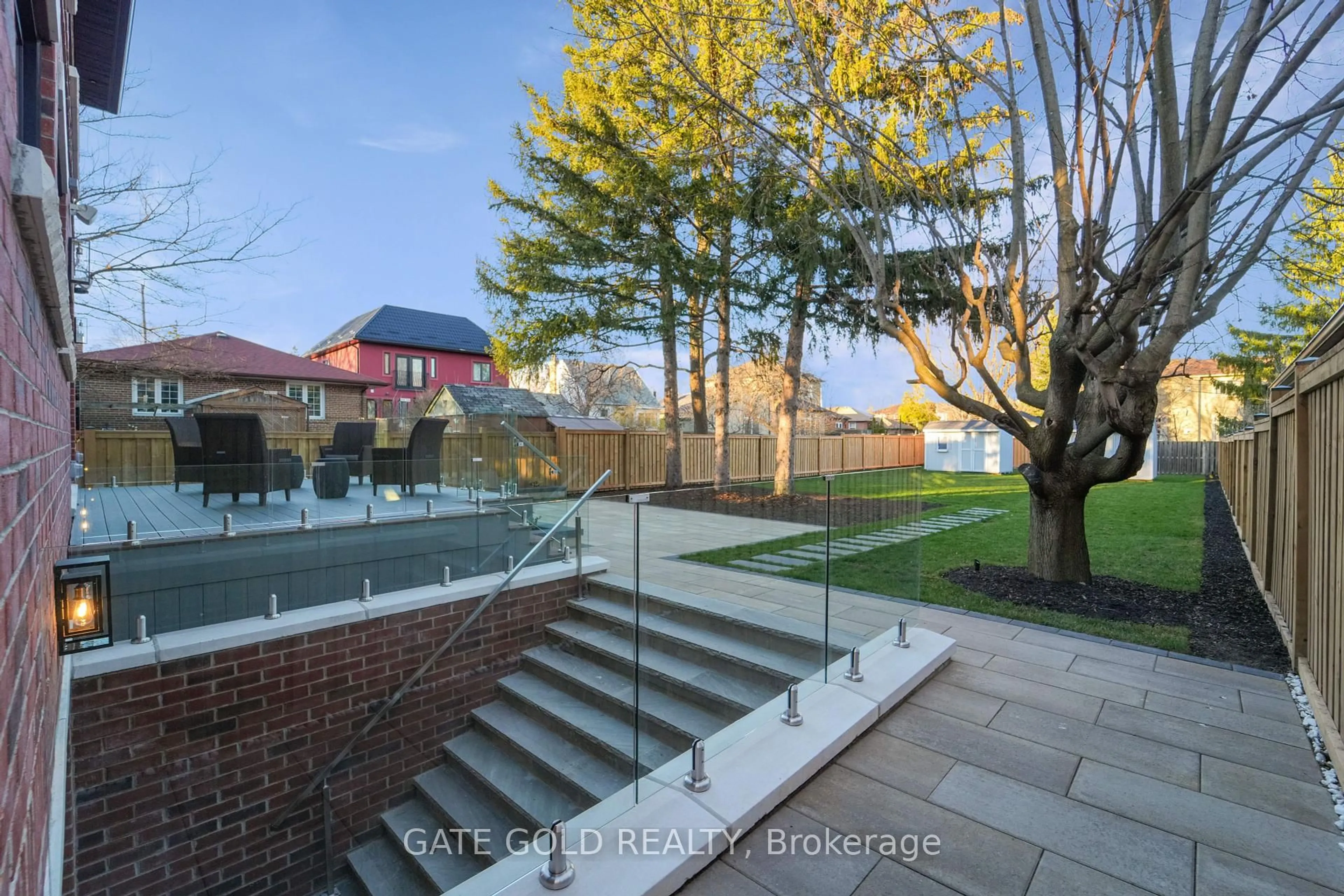A pic from outside/outdoor area/front of a property/back of a property/a pic from drone, street for 203 Shaver Ave, Toronto Ontario M9B 4N9