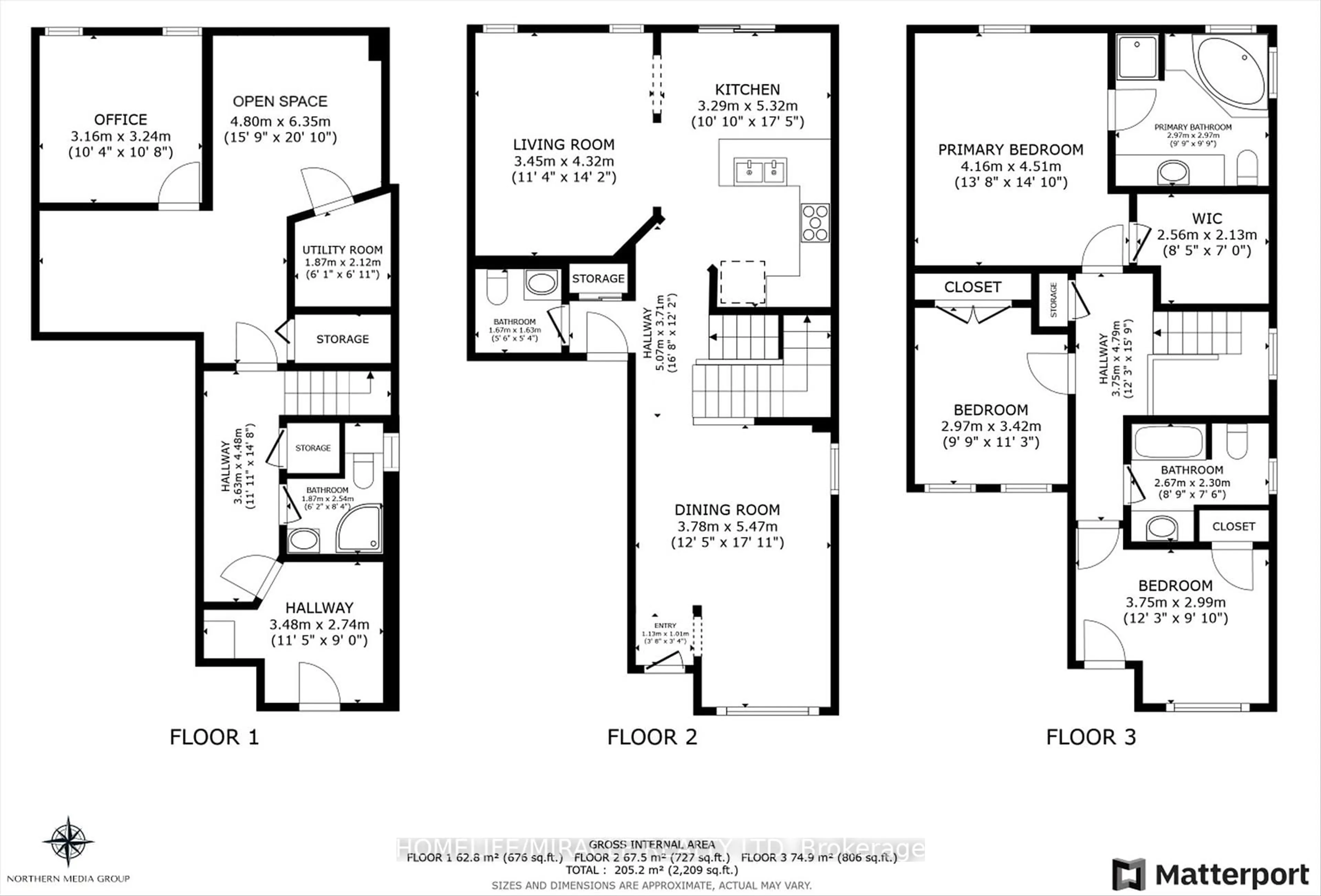 Floor plan for 4811 James Austin Dr, Mississauga Ontario L4Z 4H4