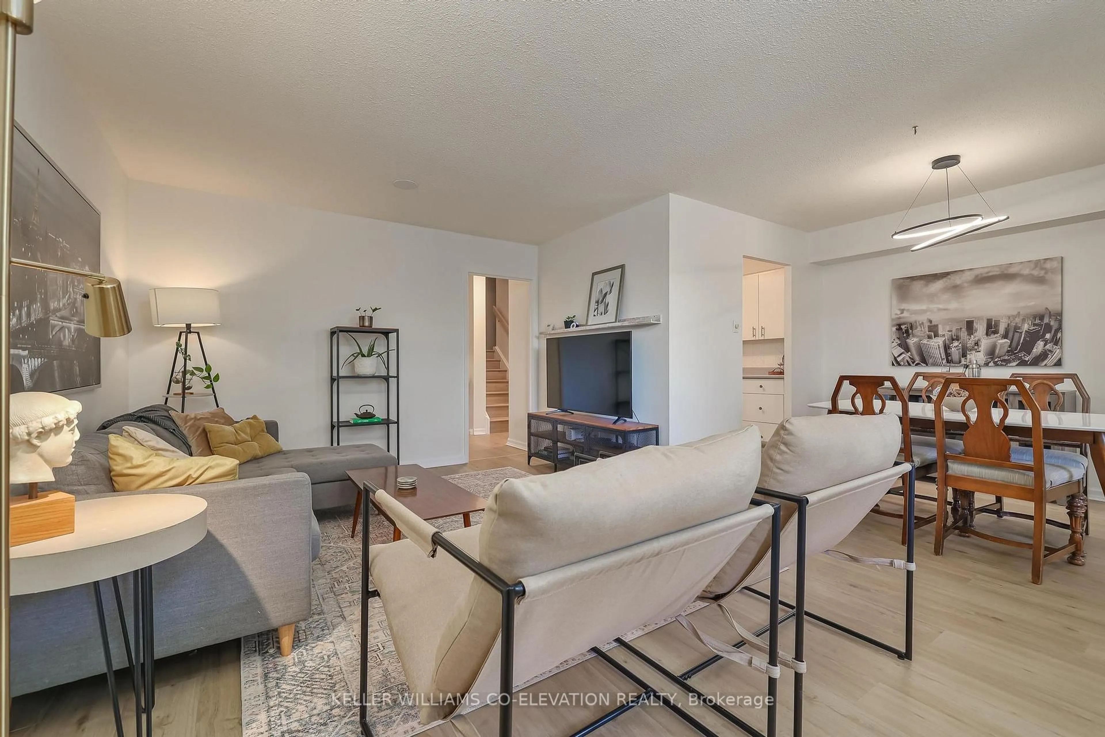 Living room with furniture, unknown for 288 Mill Rd #A40, Toronto Ontario M9C 4X7