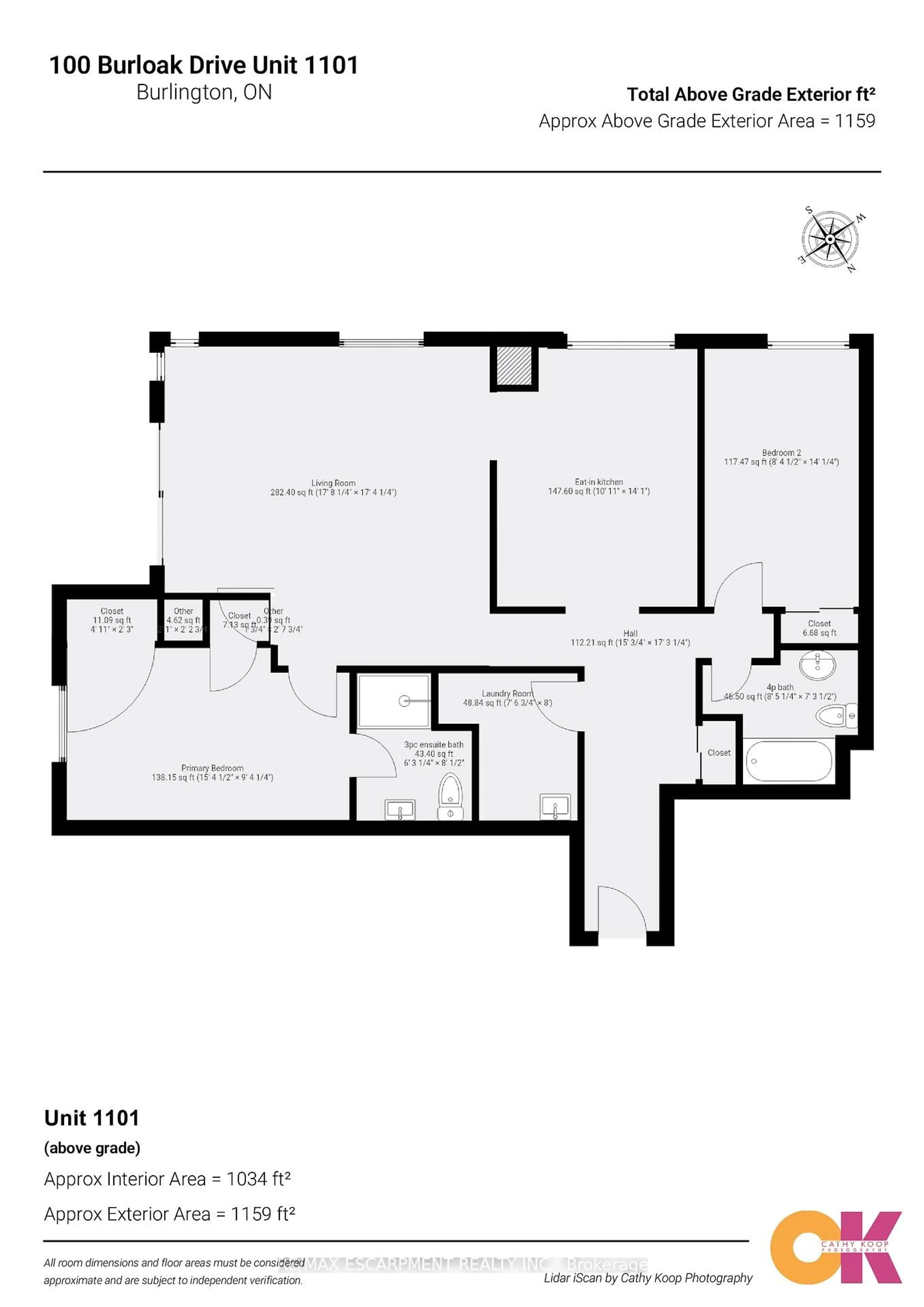 Floor plan for 100 Burloak Dr #1101, Burlington Ontario L7L 6P6