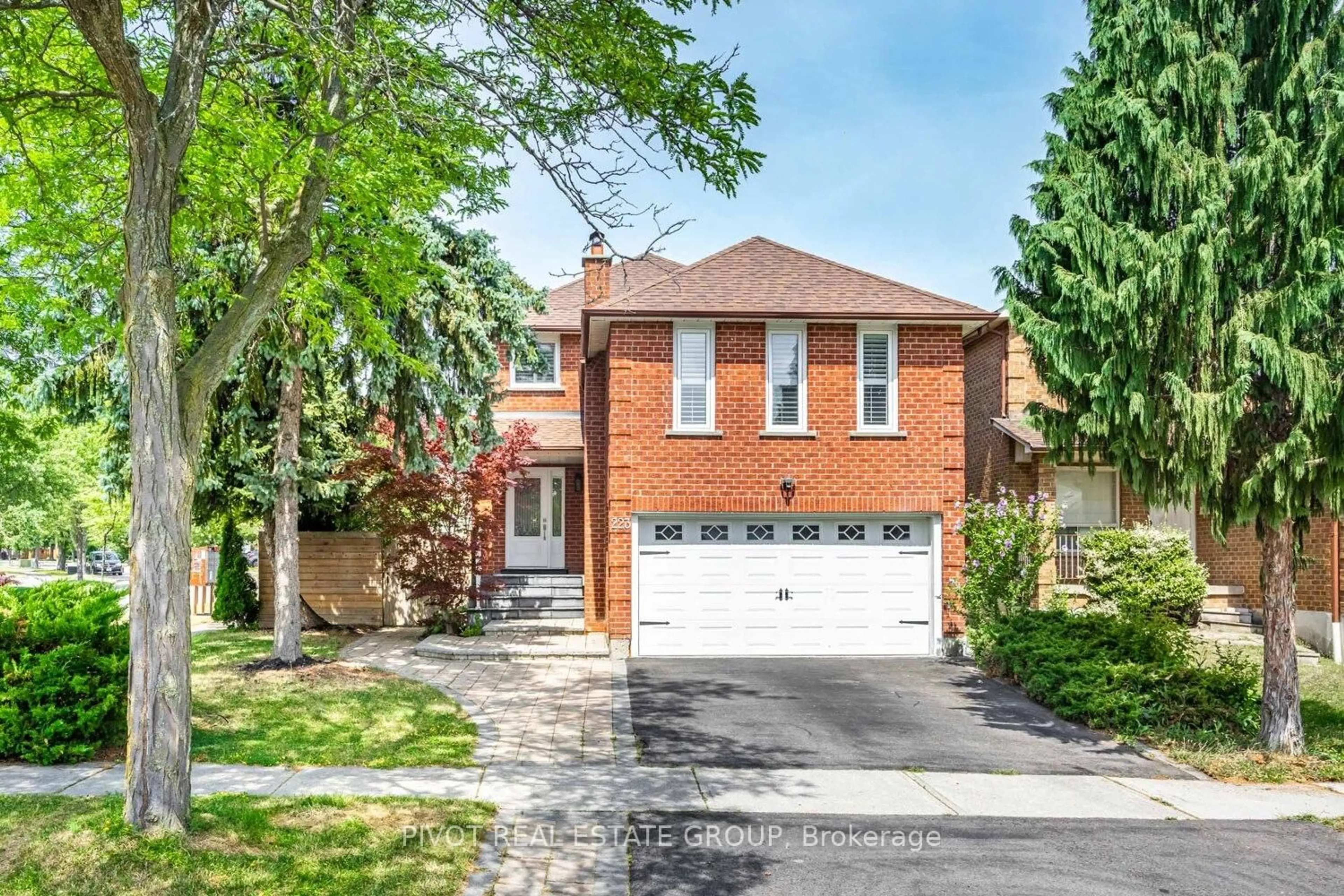 Home with brick exterior material, street for 223 Lech Walesa Dr, Mississauga Ontario L5B 3H7