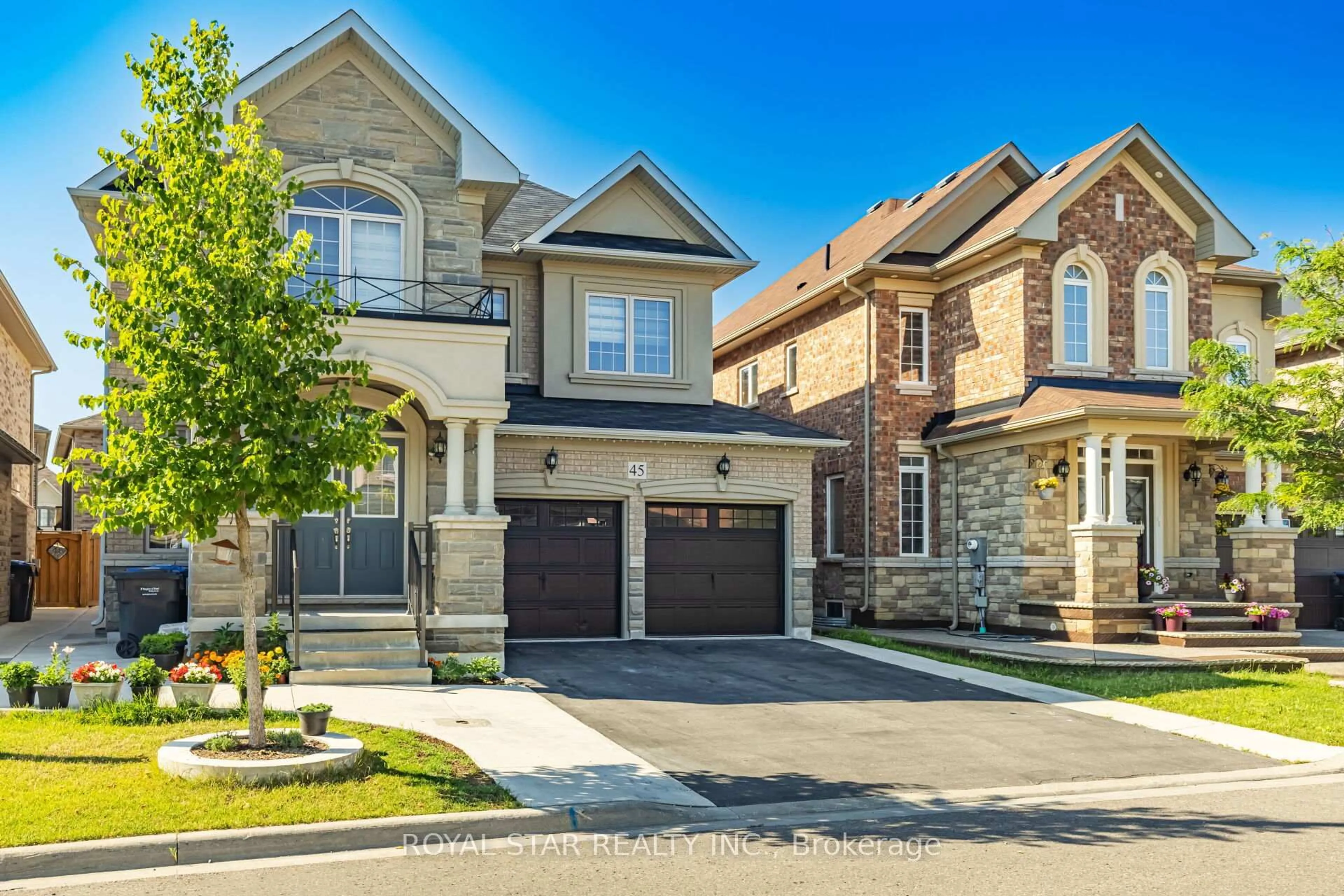 Home with brick exterior material, street for 45 Bucksaw St, Brampton Ontario L7A 4R3