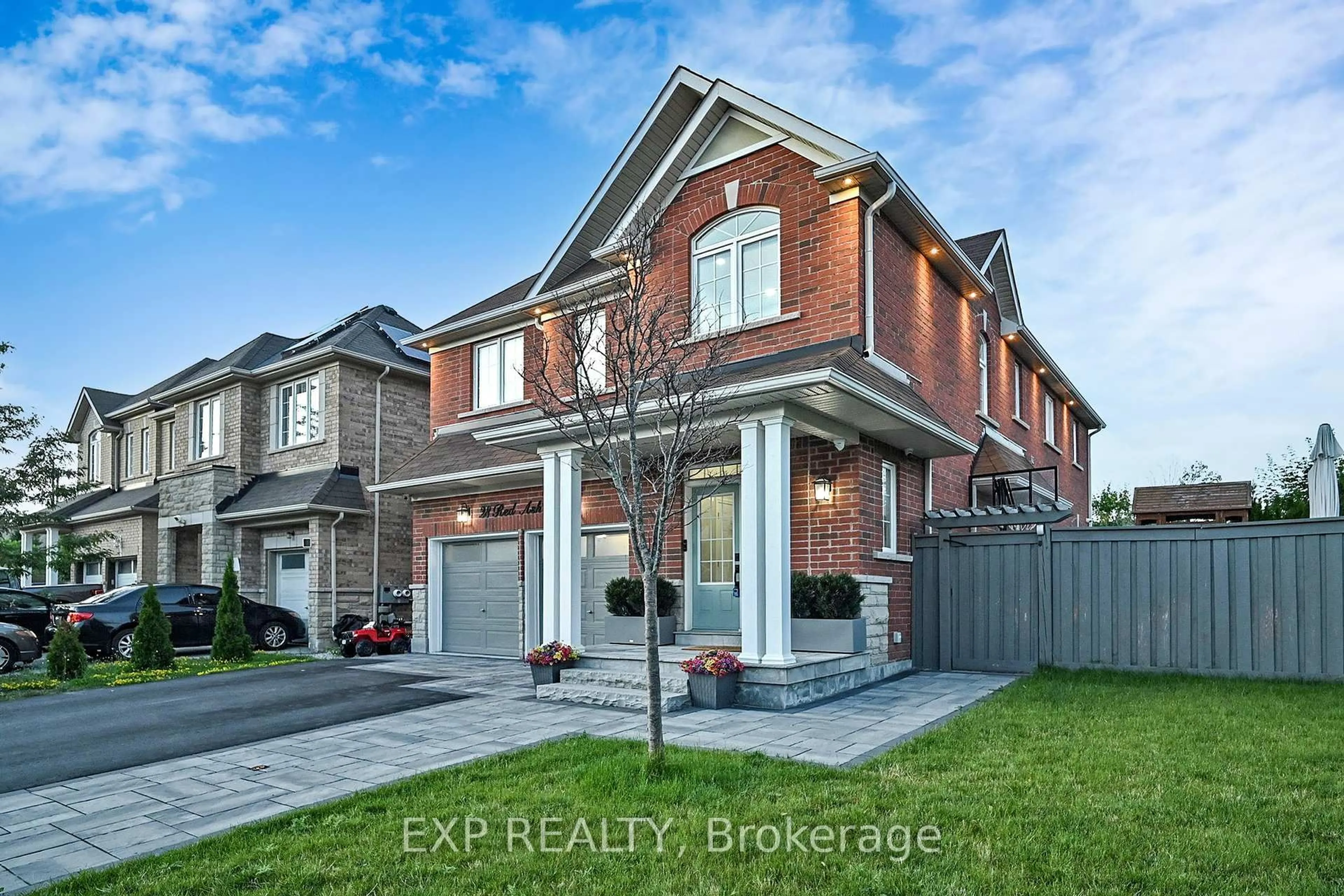 Home with brick exterior material, street for 28 Red Ash Crt, Brampton Ontario L6X 4N8