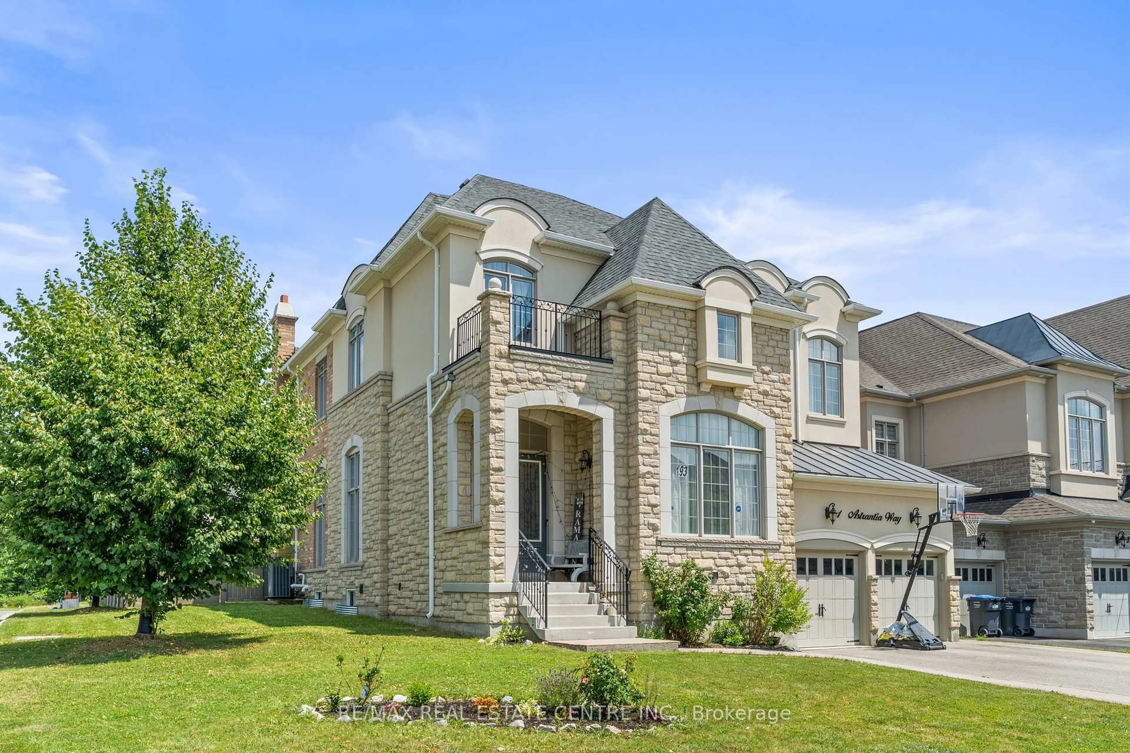 Home with brick exterior material, street for 1 Astrantia Way, Brampton Ontario L6X 1P3