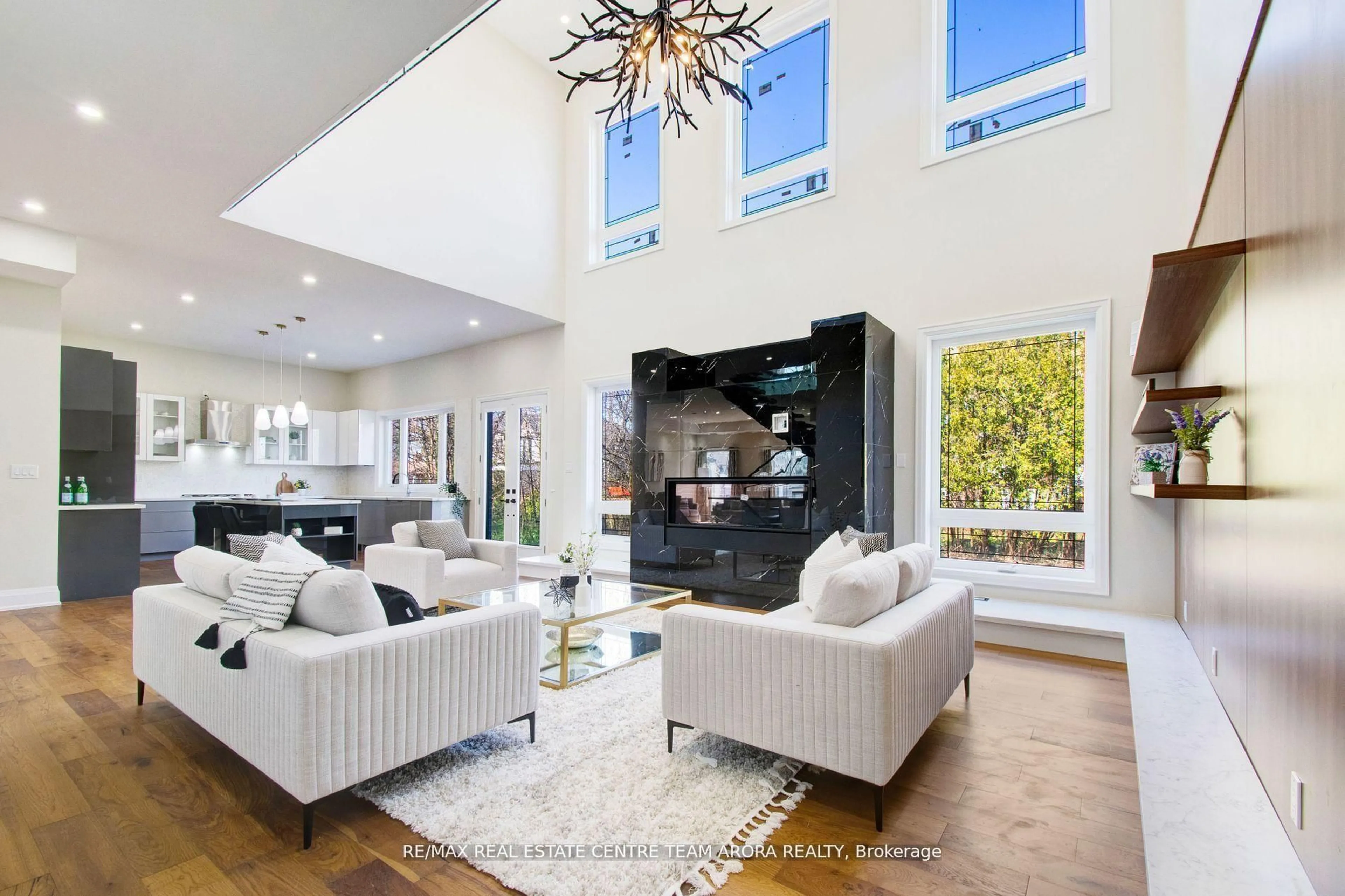Living room with furniture, ceramic/tile floor for 1325 Rebecca St, Oakville Ontario L6L 1Z3