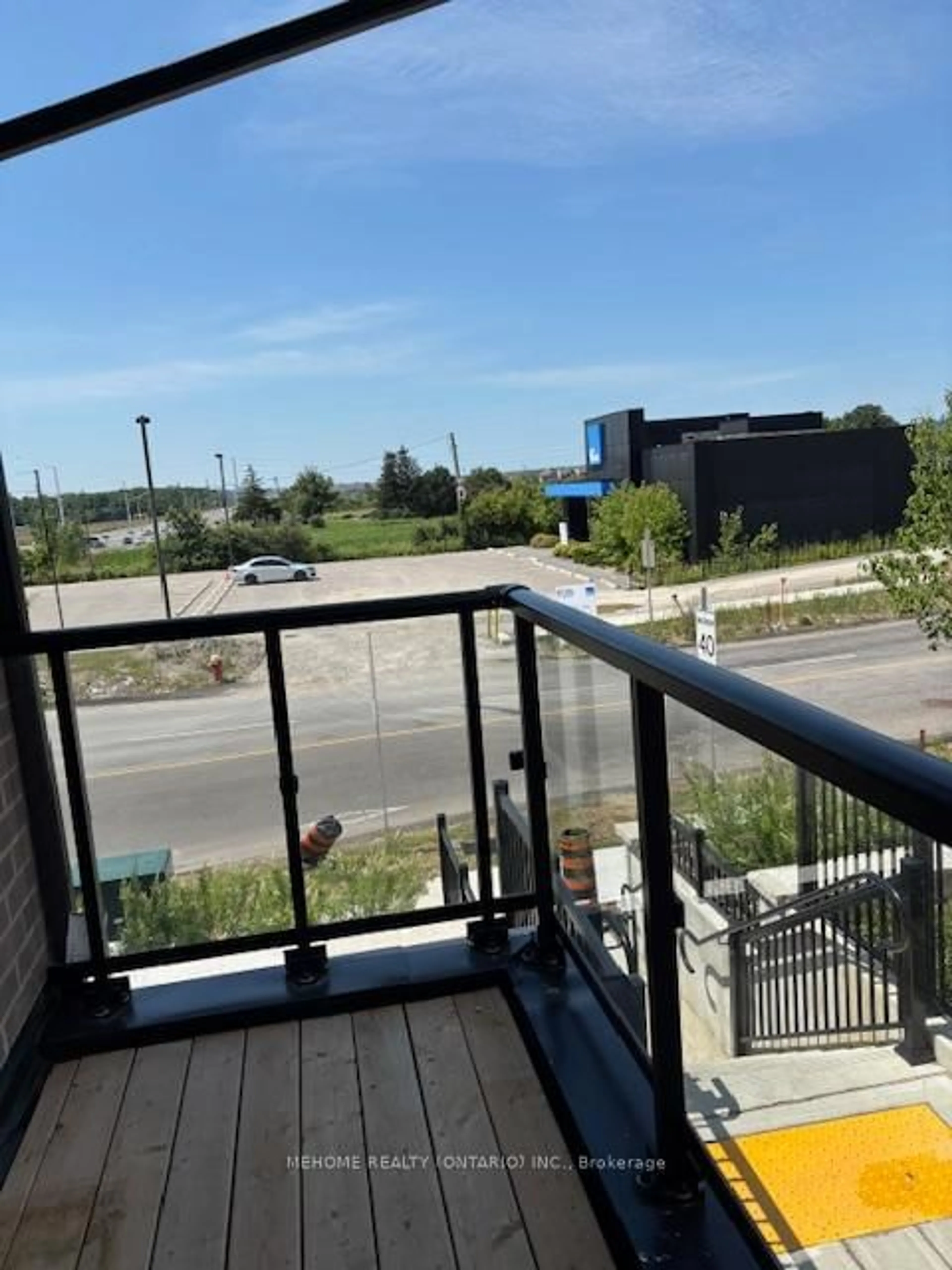 Balcony in the apartment, city buildings view from balcony for 1585 Rose Way #120, Milton Ontario L9T 7E7