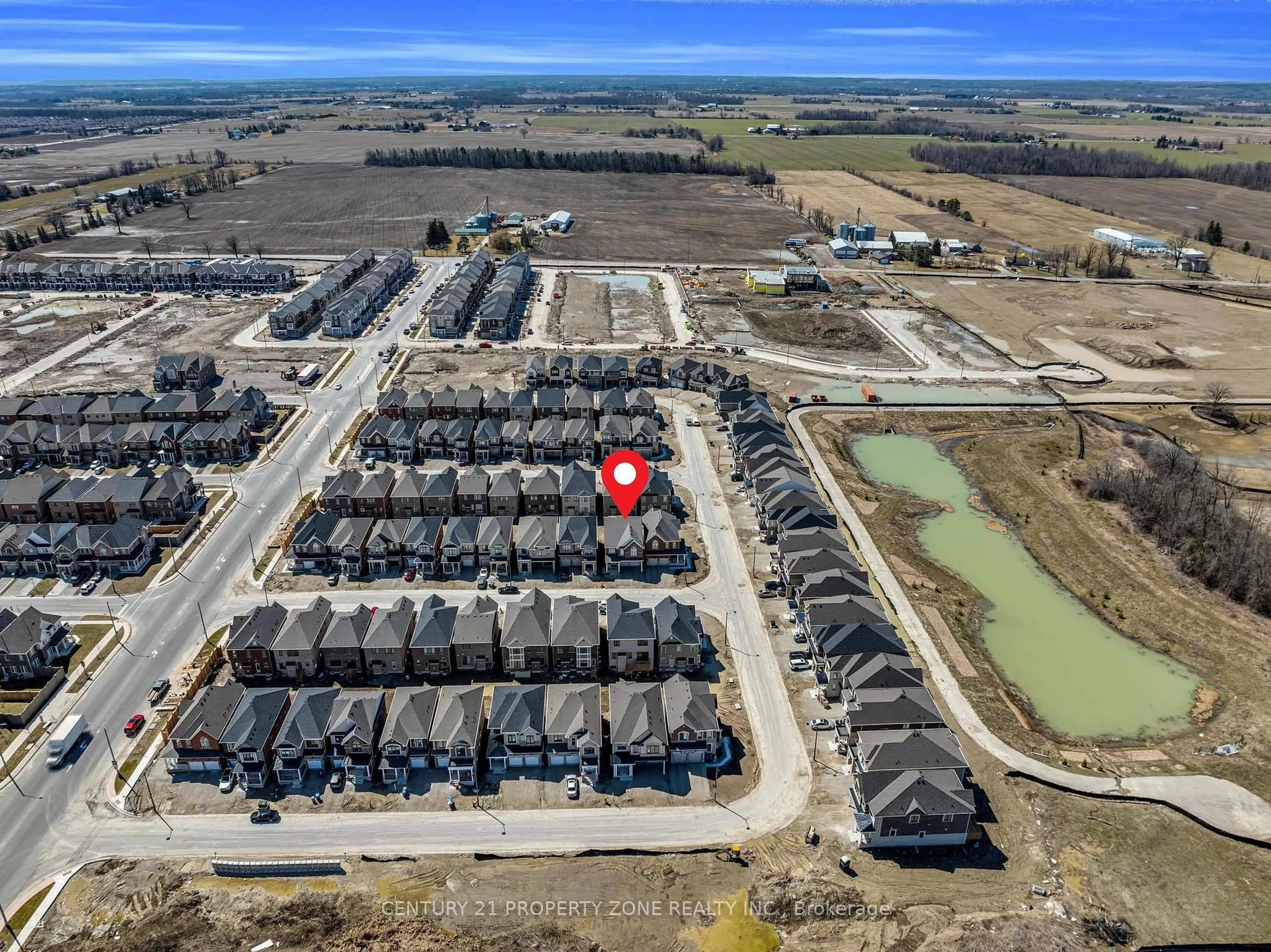 A pic from outside/outdoor area/front of a property/back of a property/a pic from drone, water/lake/river/ocean view for 18 Cloudberry St, Caledon Ontario L7C 4N8