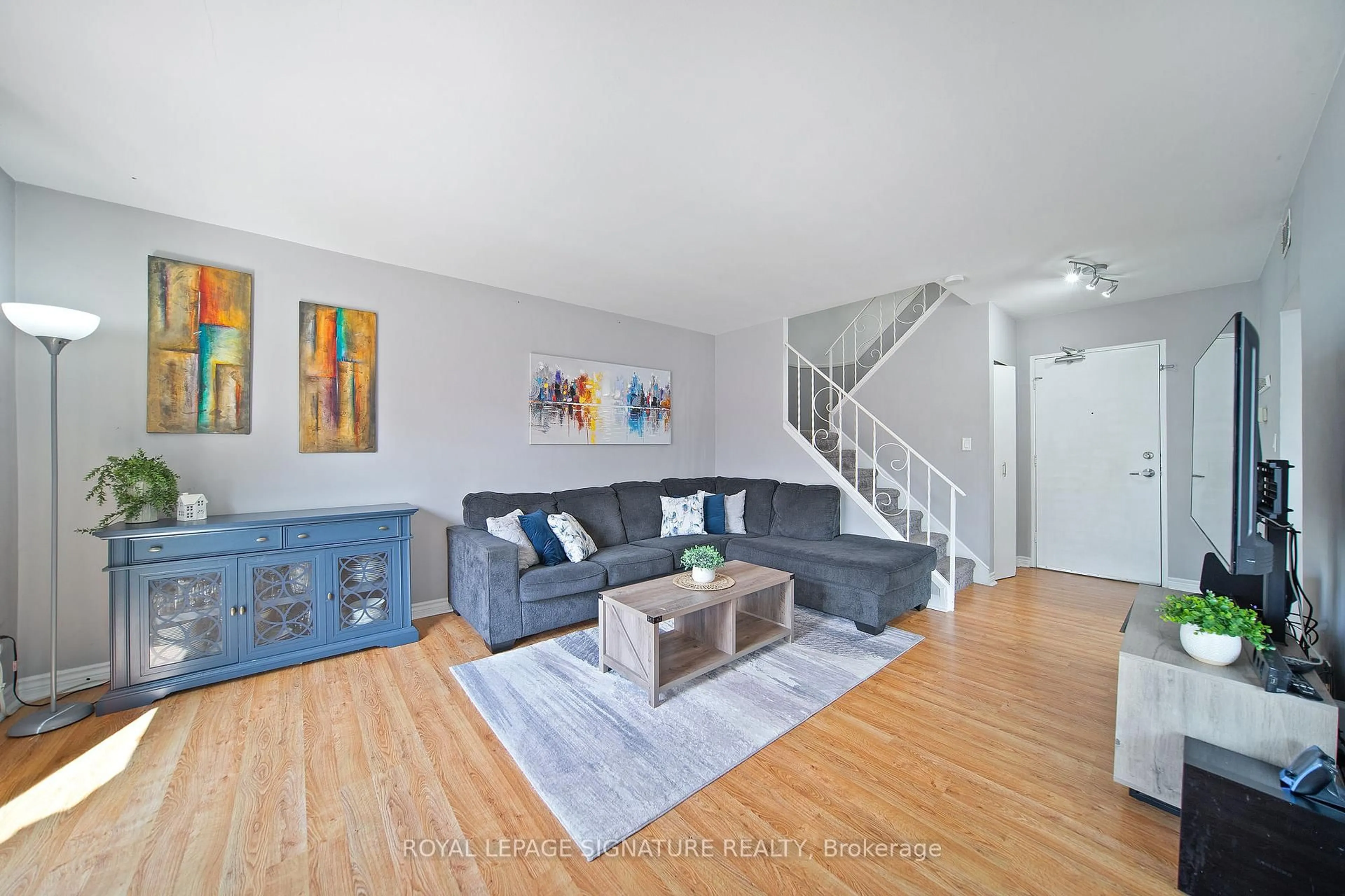 Living room with furniture, unknown for 2027 Bluefields Dr #2, Burlington Ontario L7P 1J9