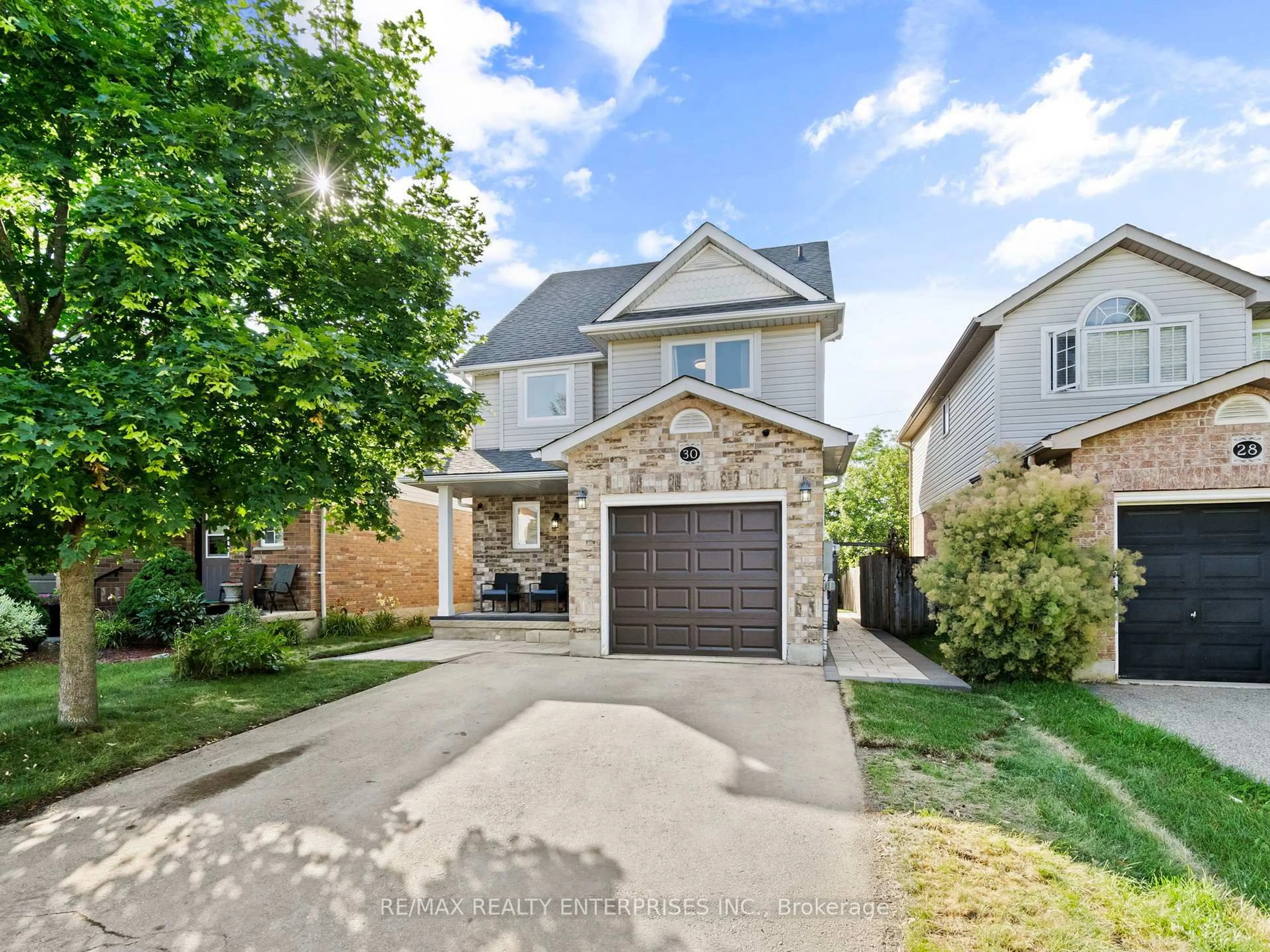 Home with brick exterior material, street for 30 Beardmore Cres, Halton Hills Ontario L7J 2Y9