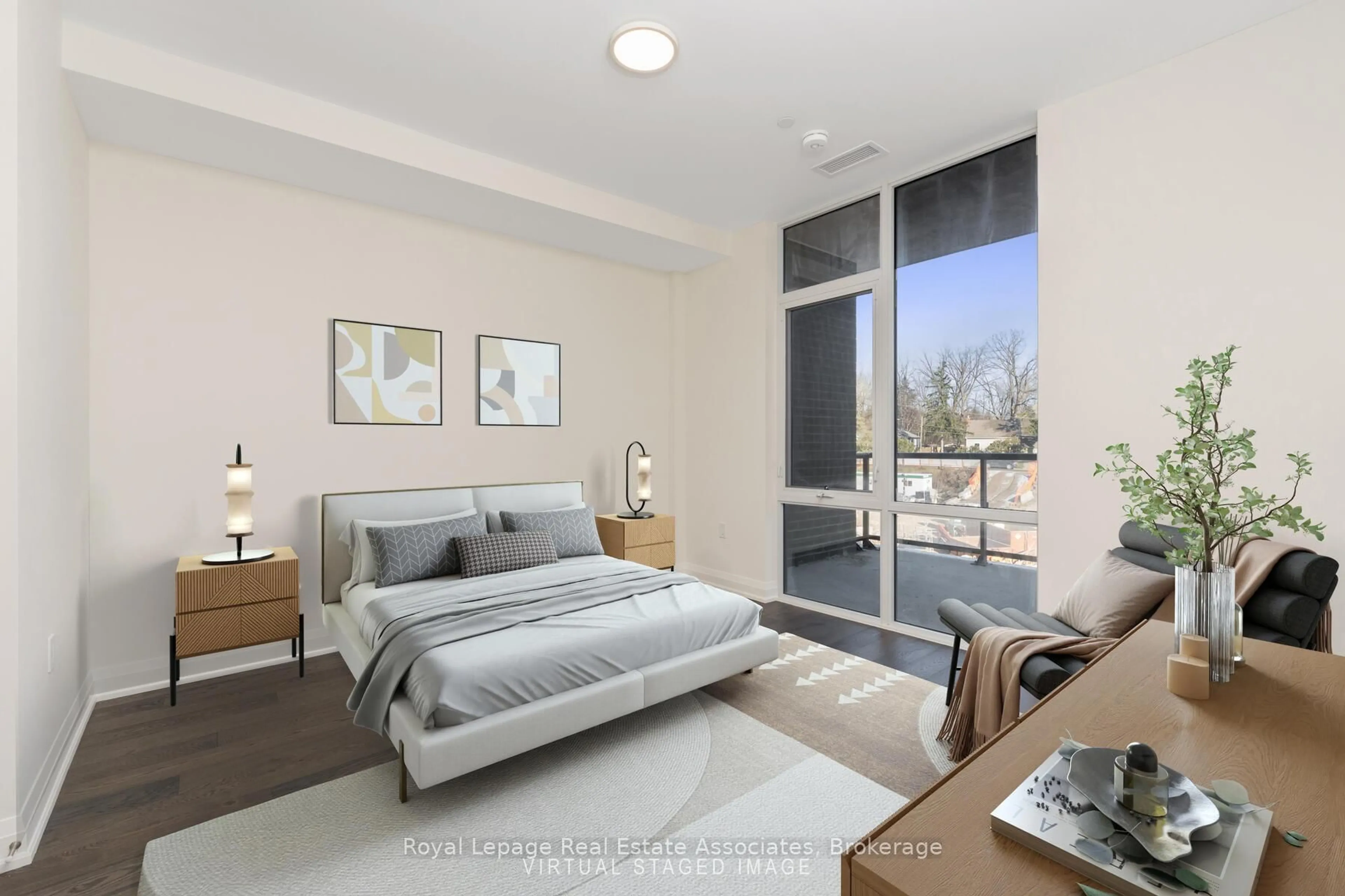 Bedroom with bed, unknown for 42 Mill St #303, Halton Hills Ontario L7G 0P9