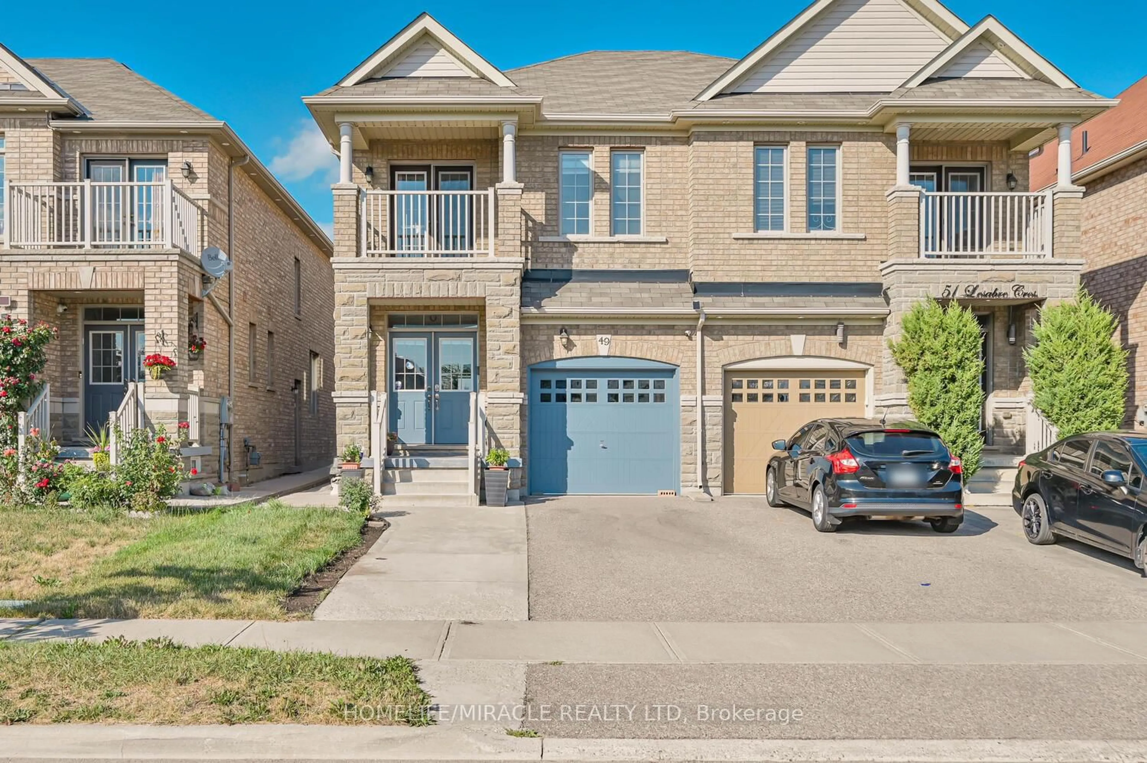 Home with brick exterior material, street for 49 Lesabre Cres, Brampton Ontario L6P 3R4