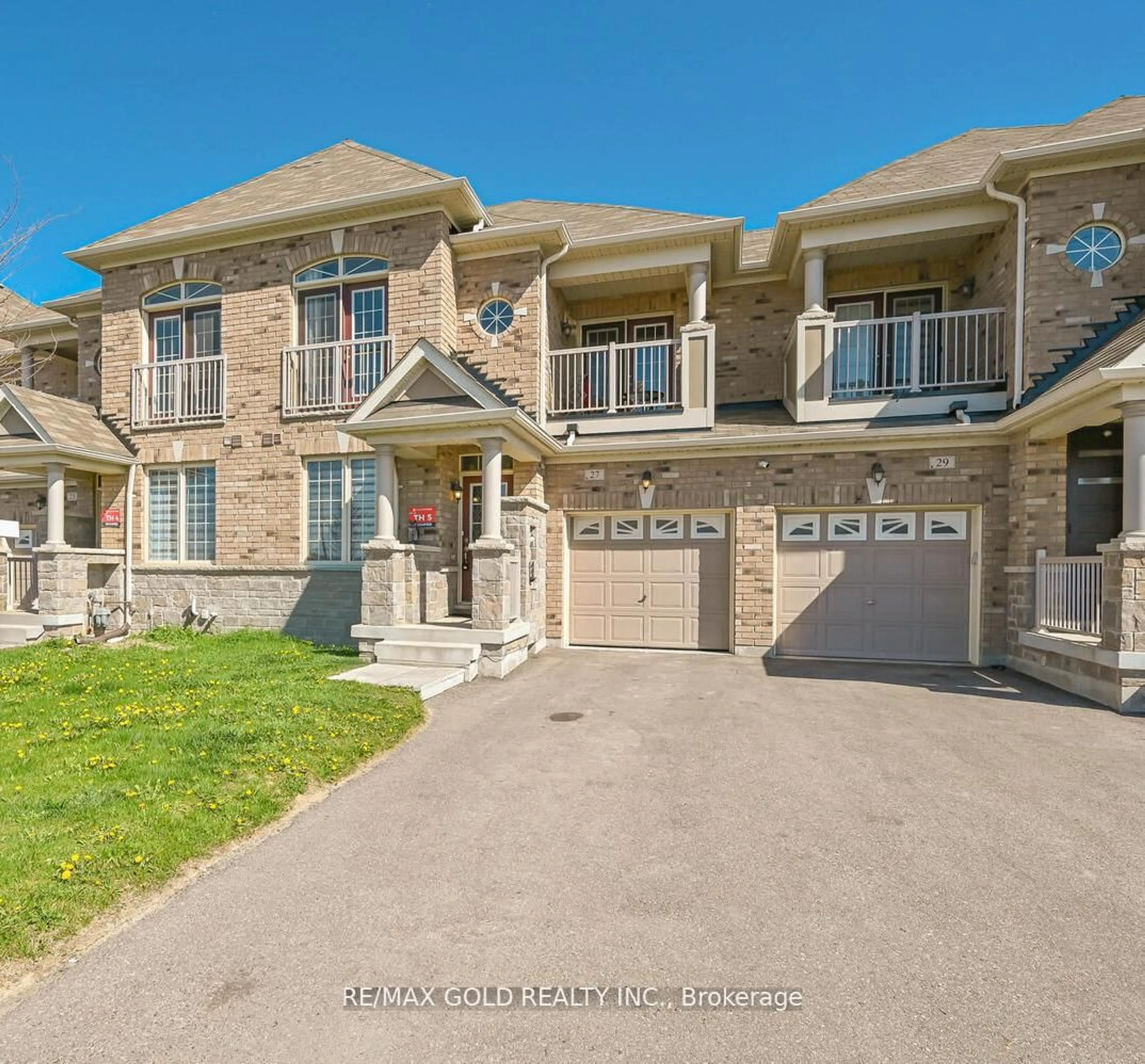 Home with brick exterior material, street for 27 Enclave Tr, Brampton Ontario L6R 0B3
