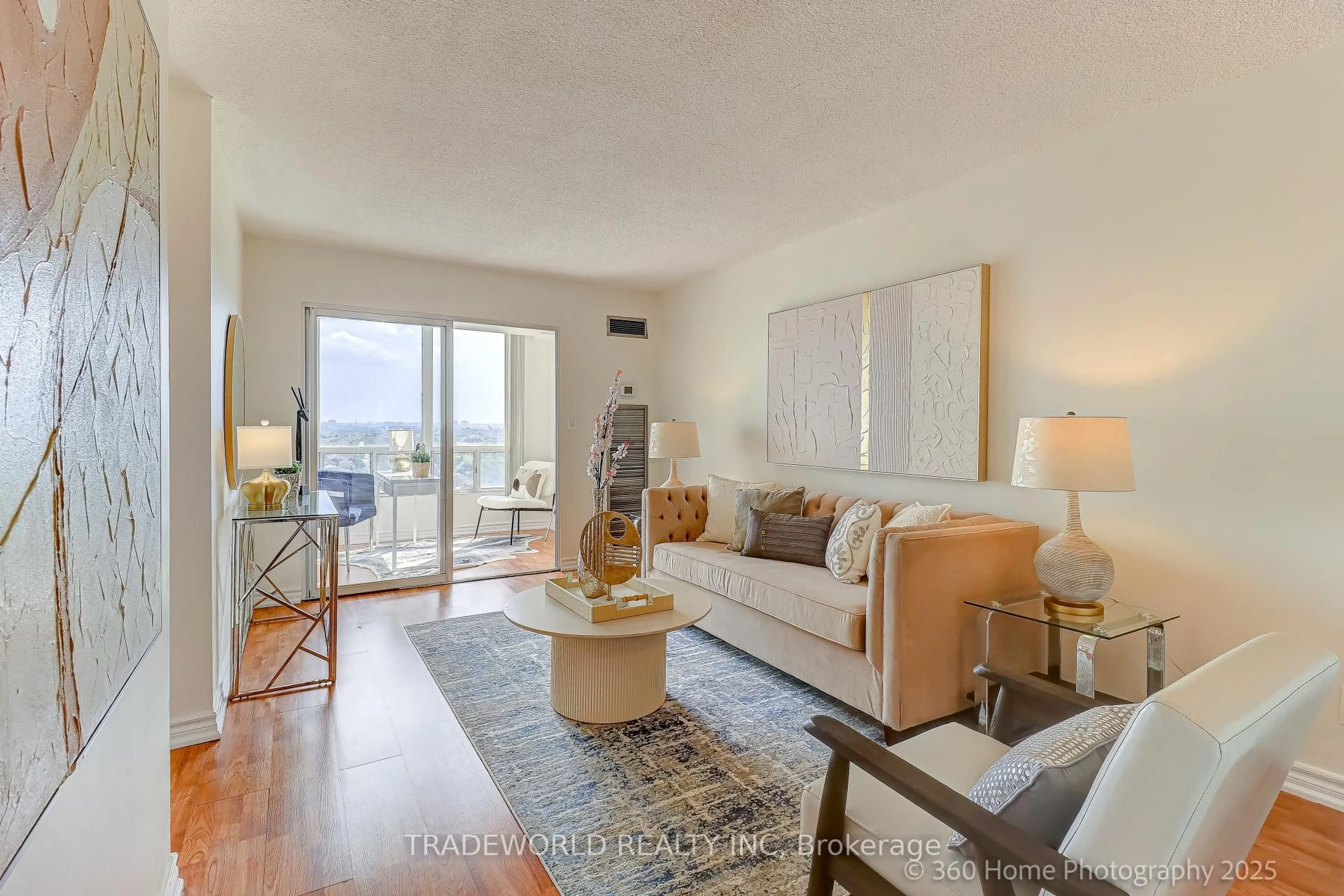 Living room with furniture, unknown for 155 Hillcrest Ave #1909, Mississauga Ontario L5B 3Z2