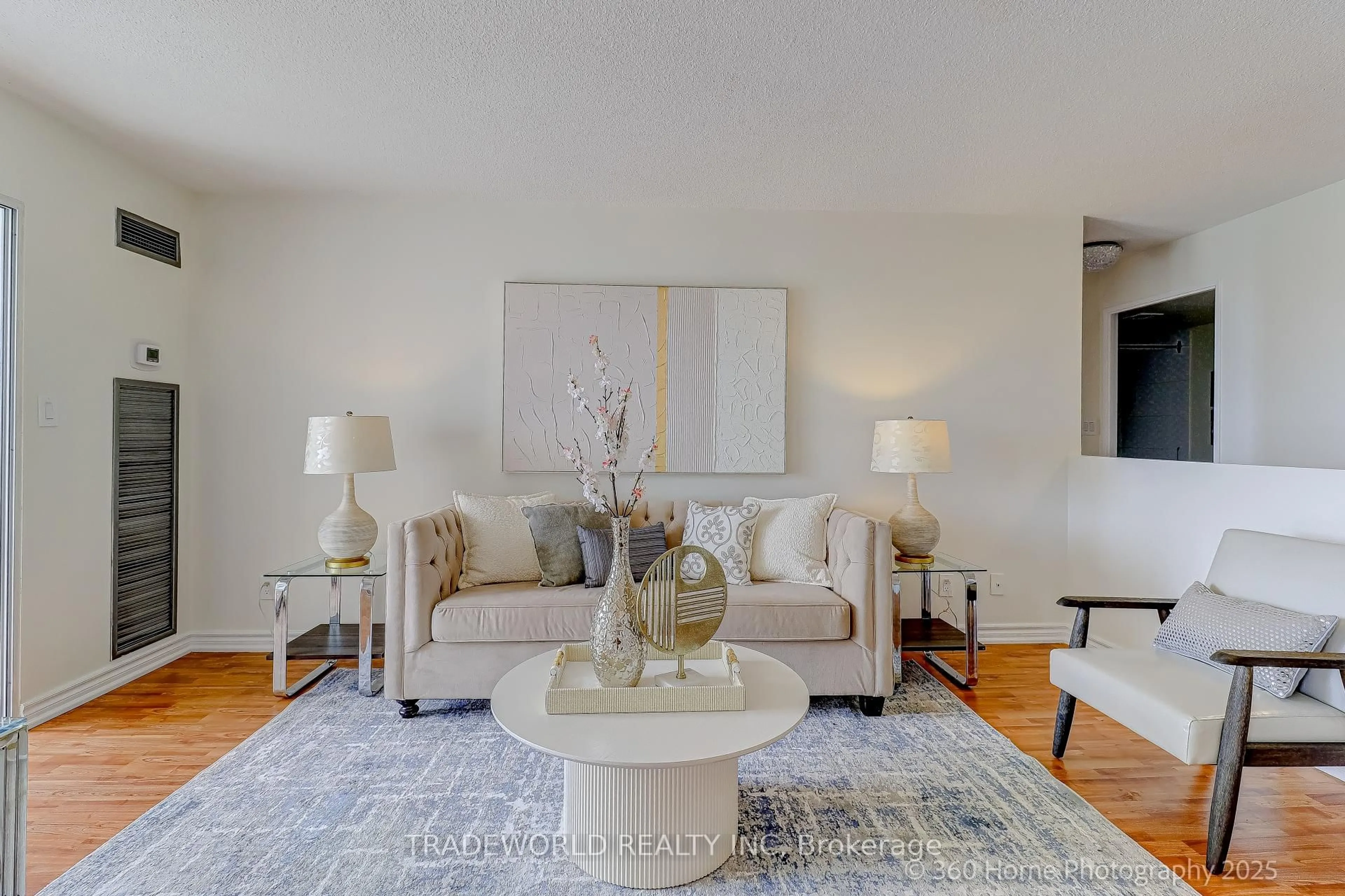 Living room with furniture, unknown for 155 Hillcrest Ave #1909, Mississauga Ontario L5B 3Z2