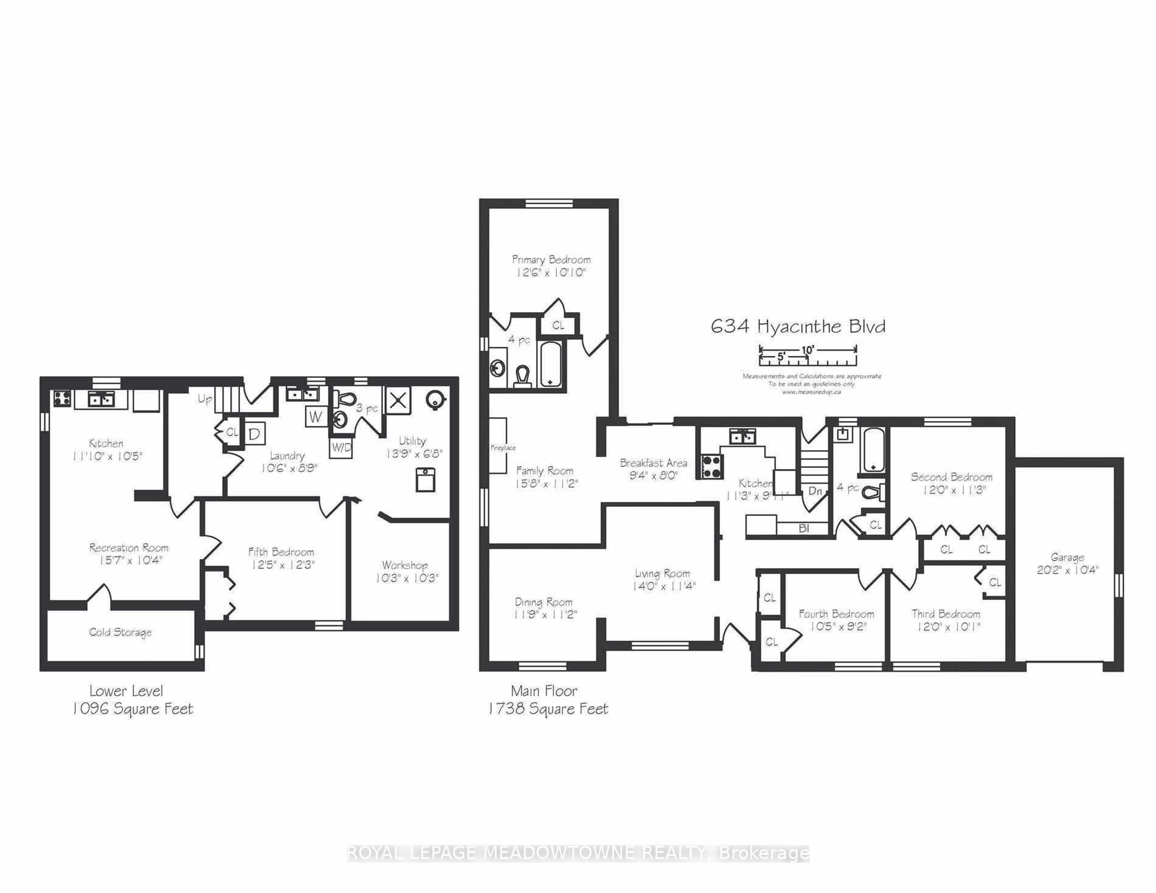 Floor plan for 634 Hyacinthe Blvd, Mississauga Ontario L5A 2C5