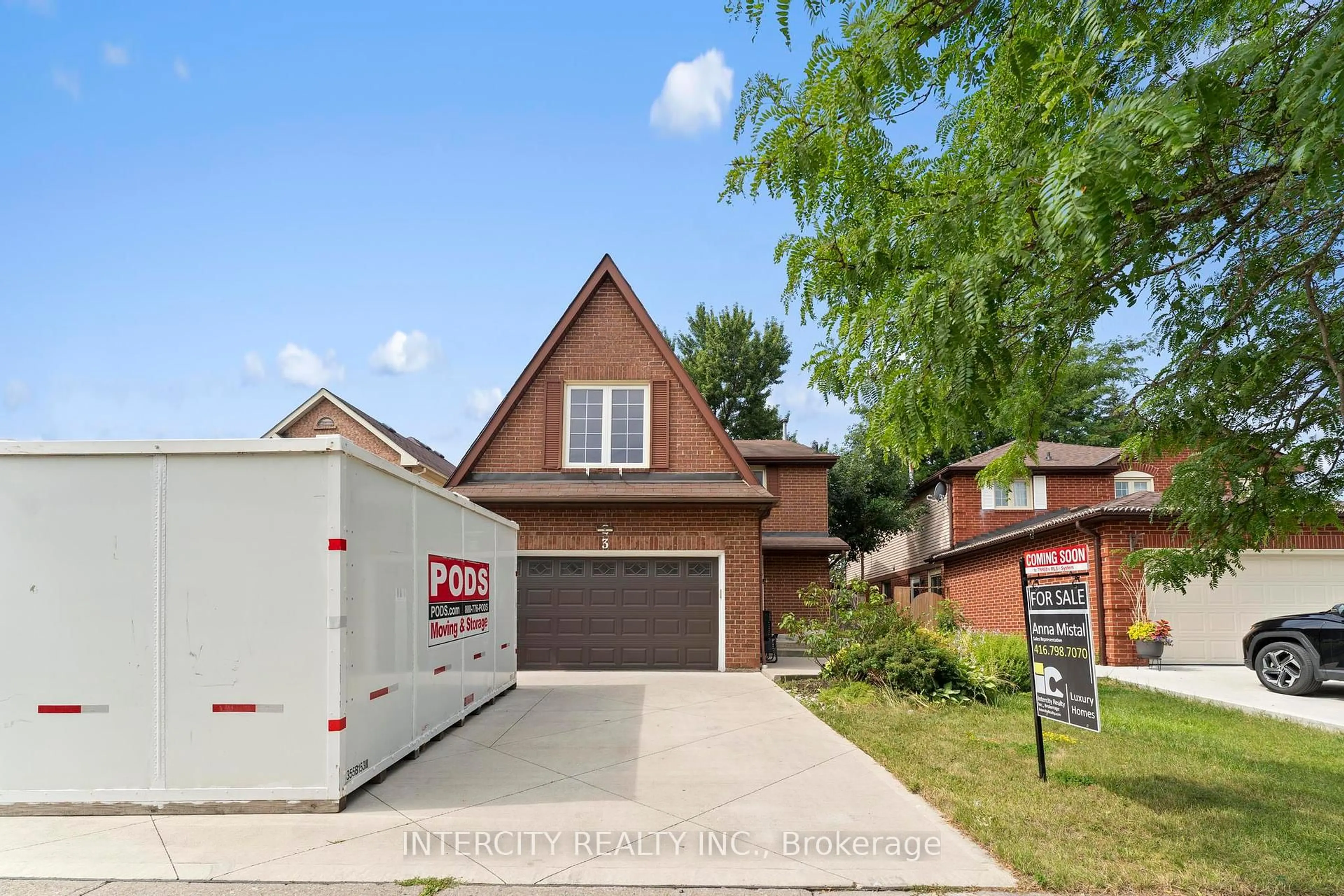 Home with brick exterior material, street for 3 Gervais Dr, Brampton Ontario L6Y 2V2