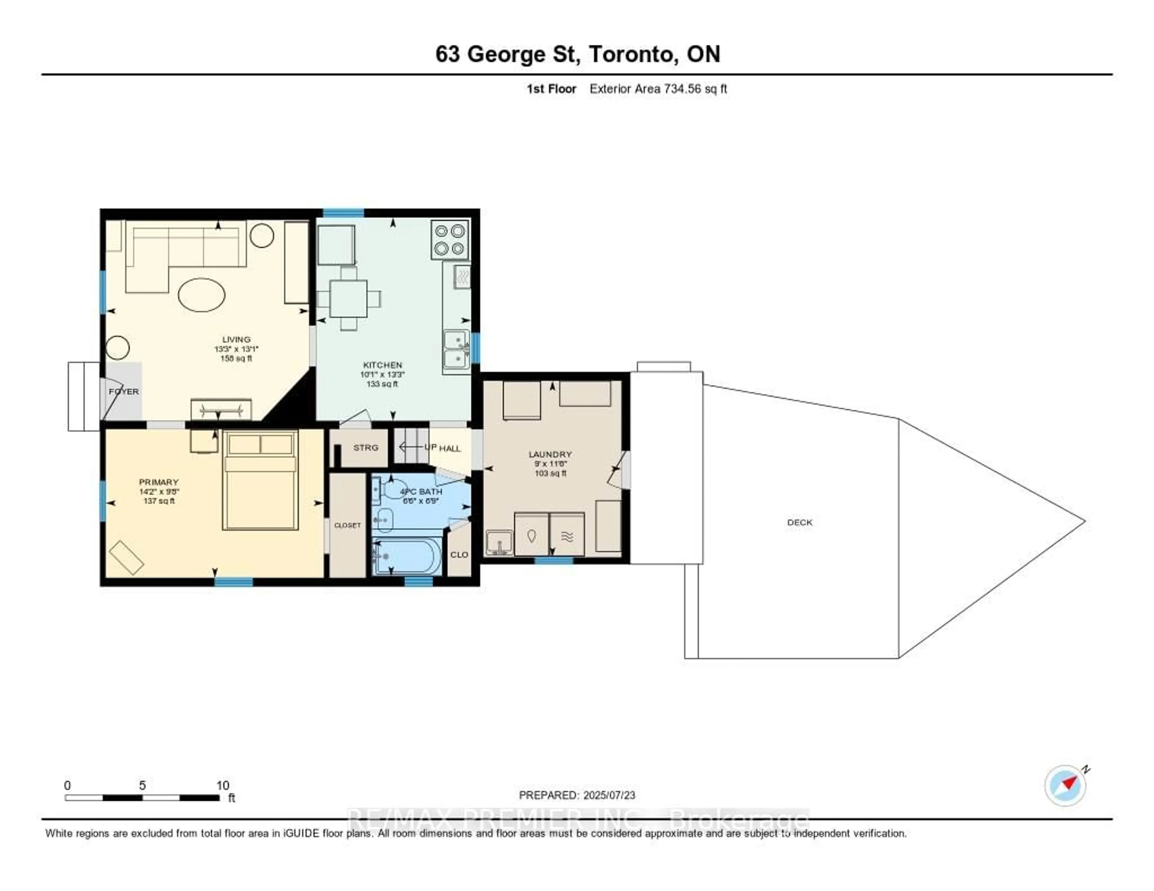 Floor plan for 63 George St, Toronto Ontario M9N 2B6