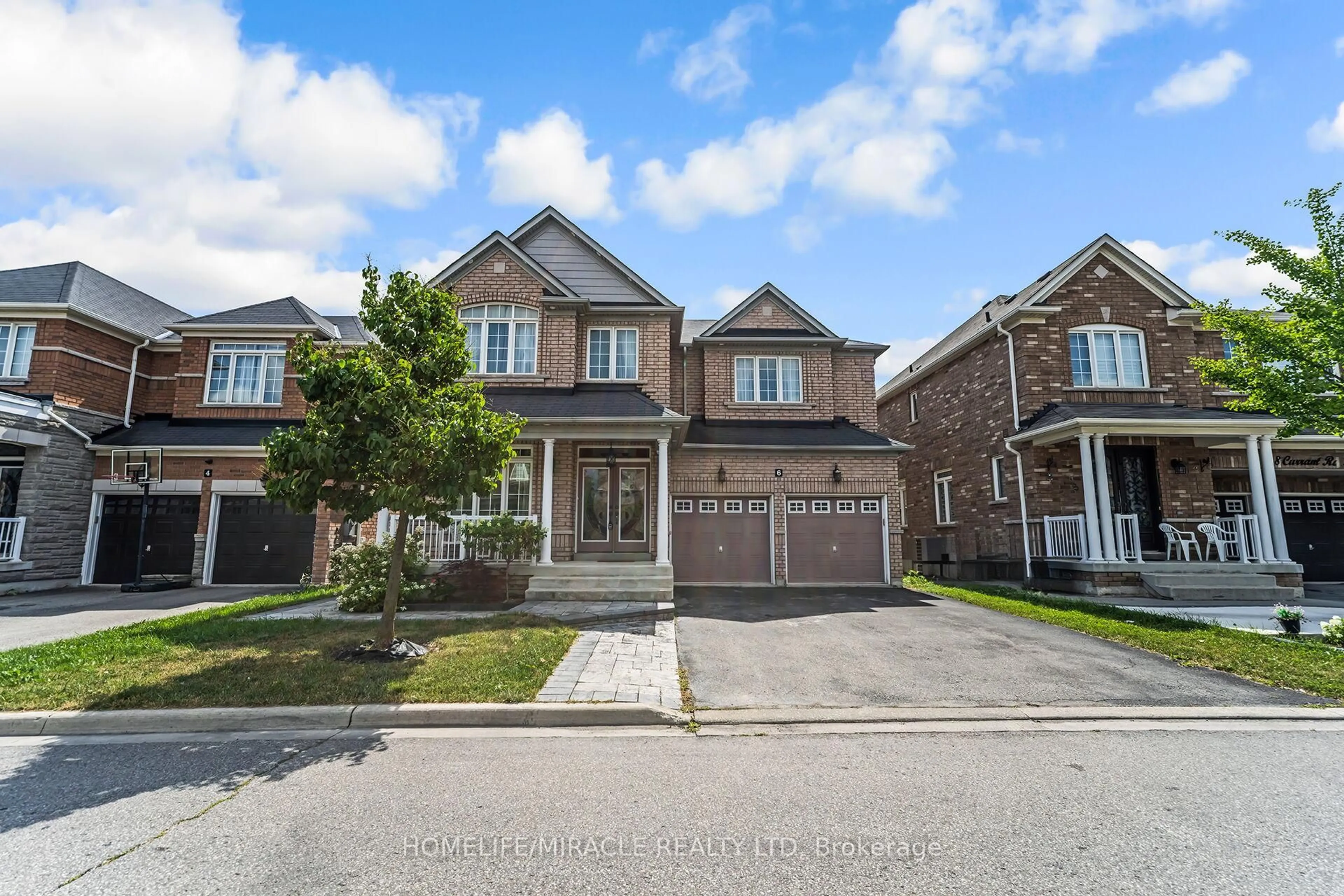 Home with brick exterior material, street for 6 Currant Rd, Brampton Ontario L6P 3G1