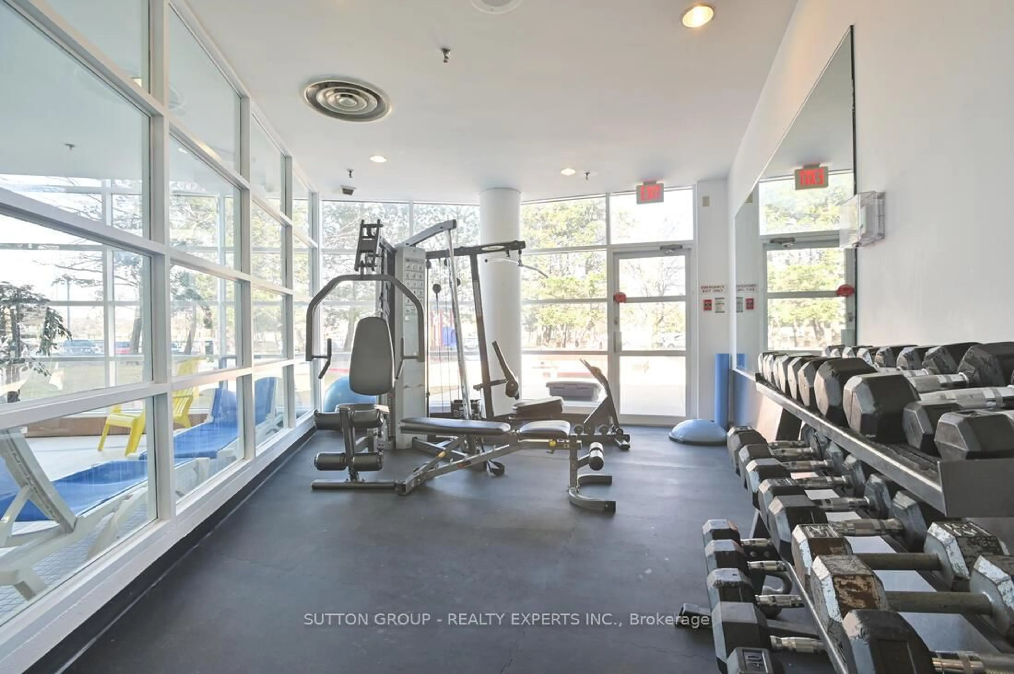 Gym or fitness room for 35 Trailwood Dr #713, Mississauga Ontario L4Z 3L6