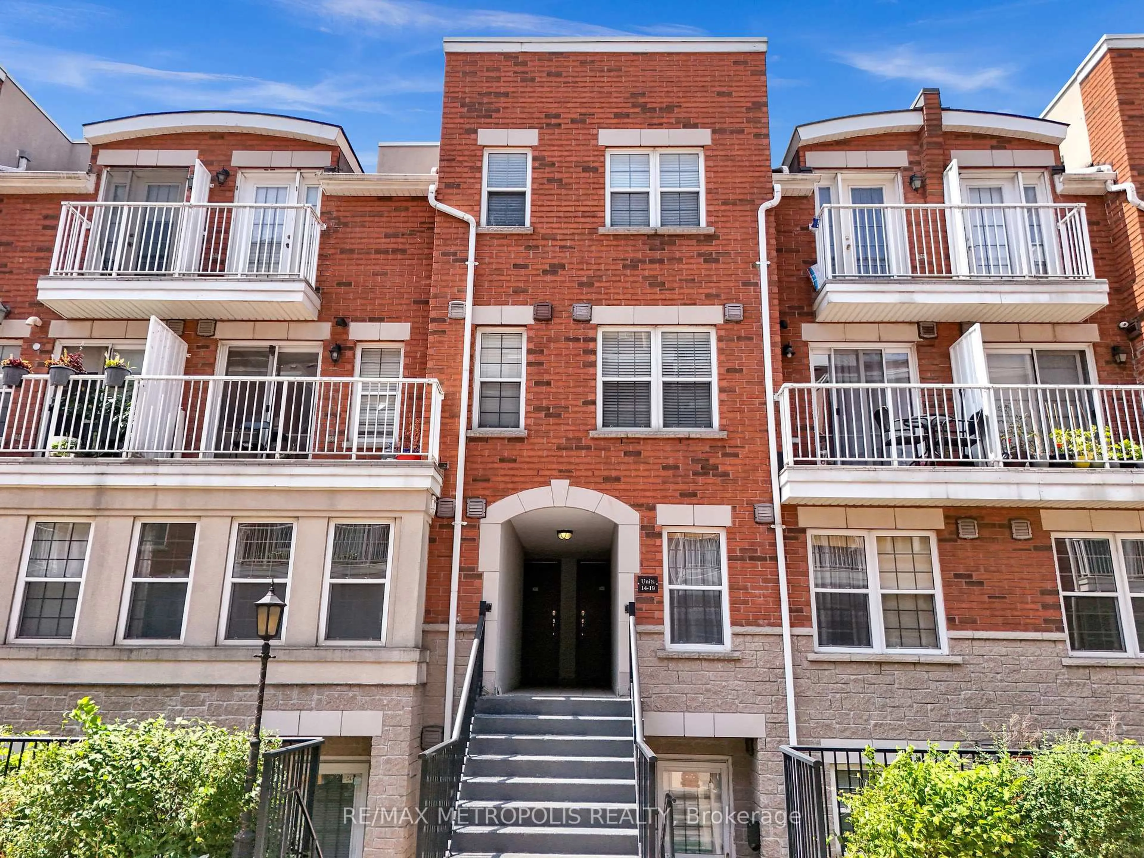 Home with brick exterior material, street for 37 Four Winds Dr #19, Toronto Ontario M3J 1K7