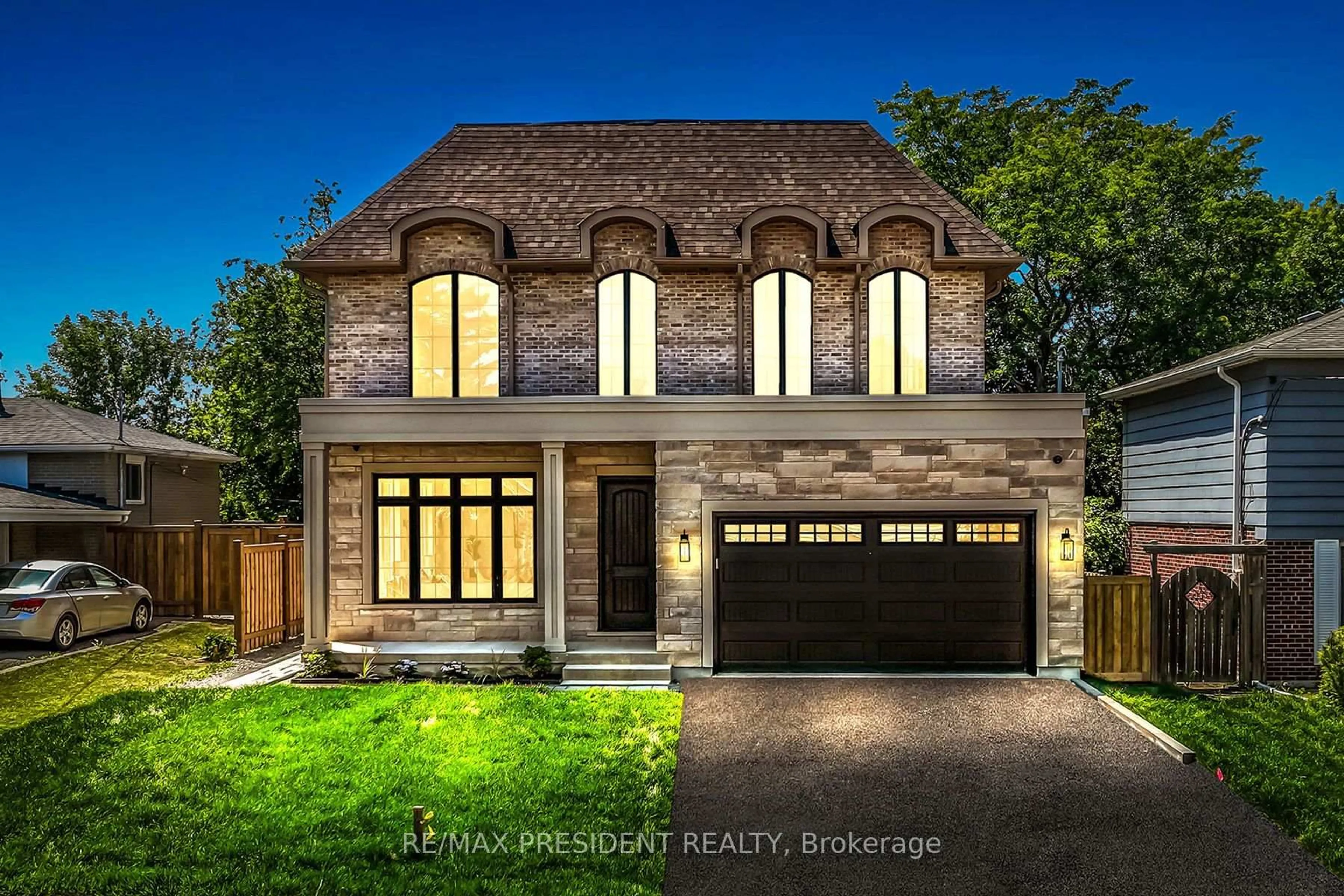Home with brick exterior material, street for 16 Humheller Rd, Toronto Ontario M9W 5K3
