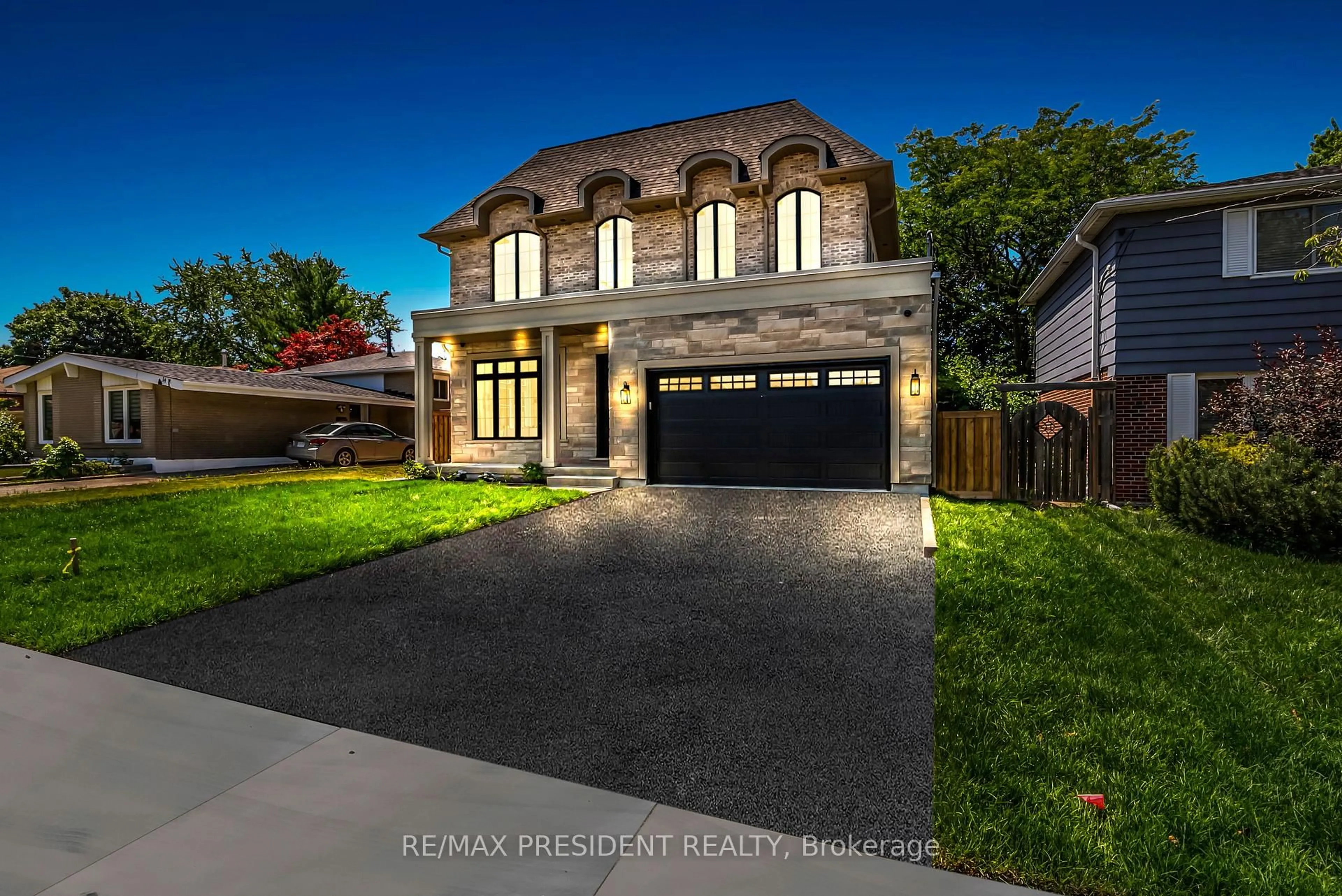 Home with brick exterior material, street for 16 Humheller Rd, Toronto Ontario M9W 5K3