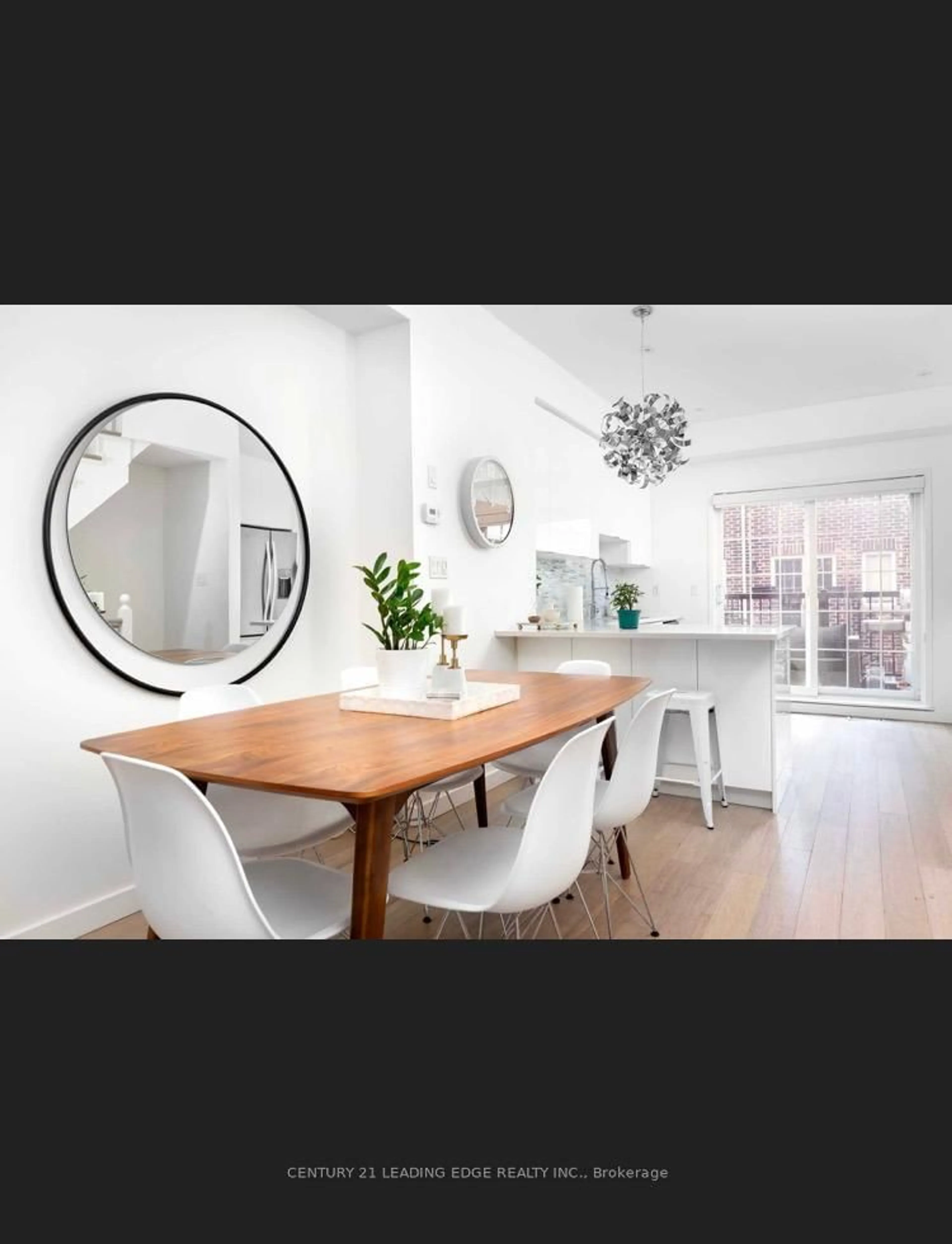 Dining room, wood/laminate floor for 113 The Queensway Way #57, Toronto Ontario M6S 5B6