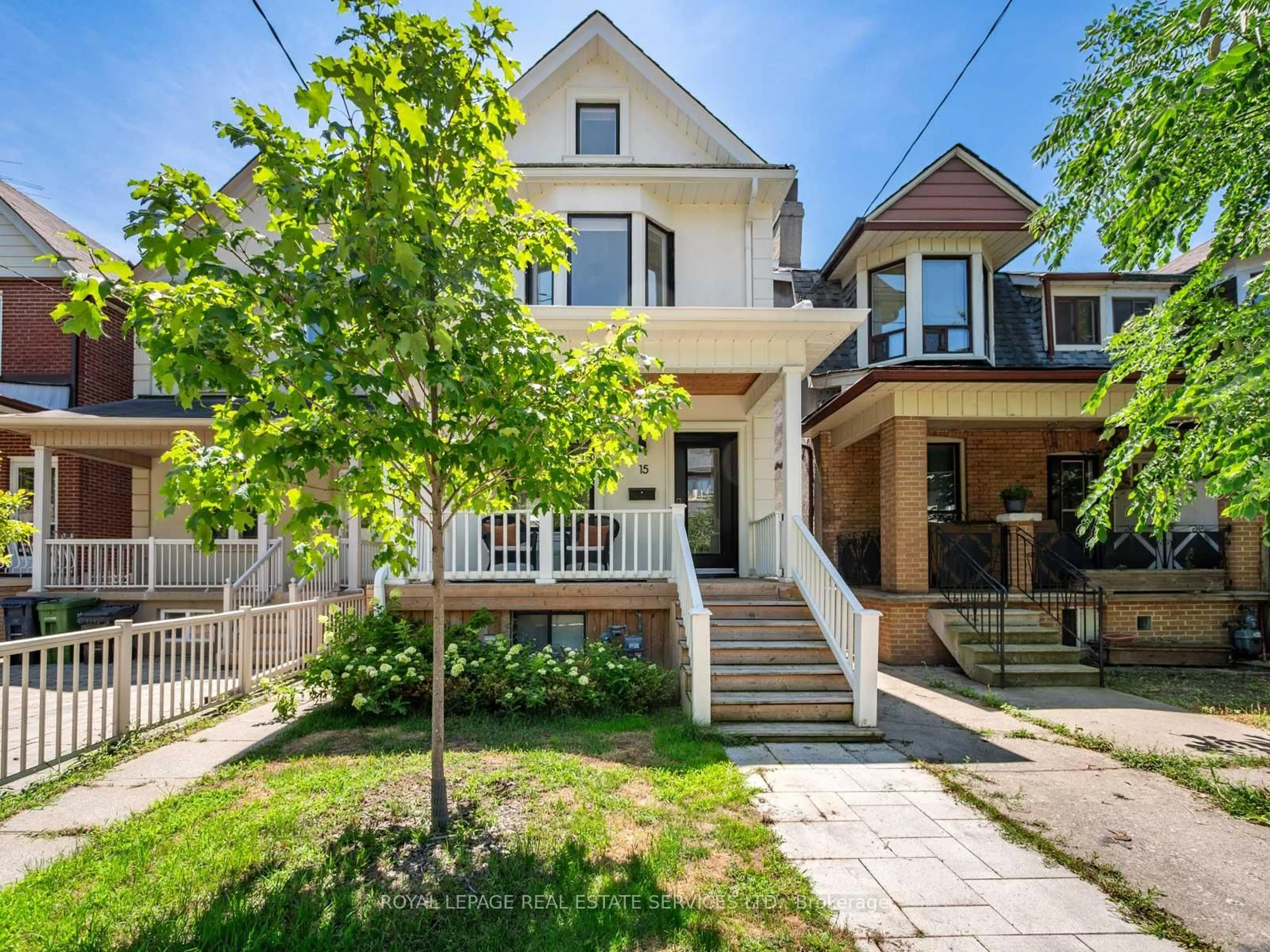 Home with brick exterior material, street for 15 Melville Ave, Toronto Ontario M6G 1Y1
