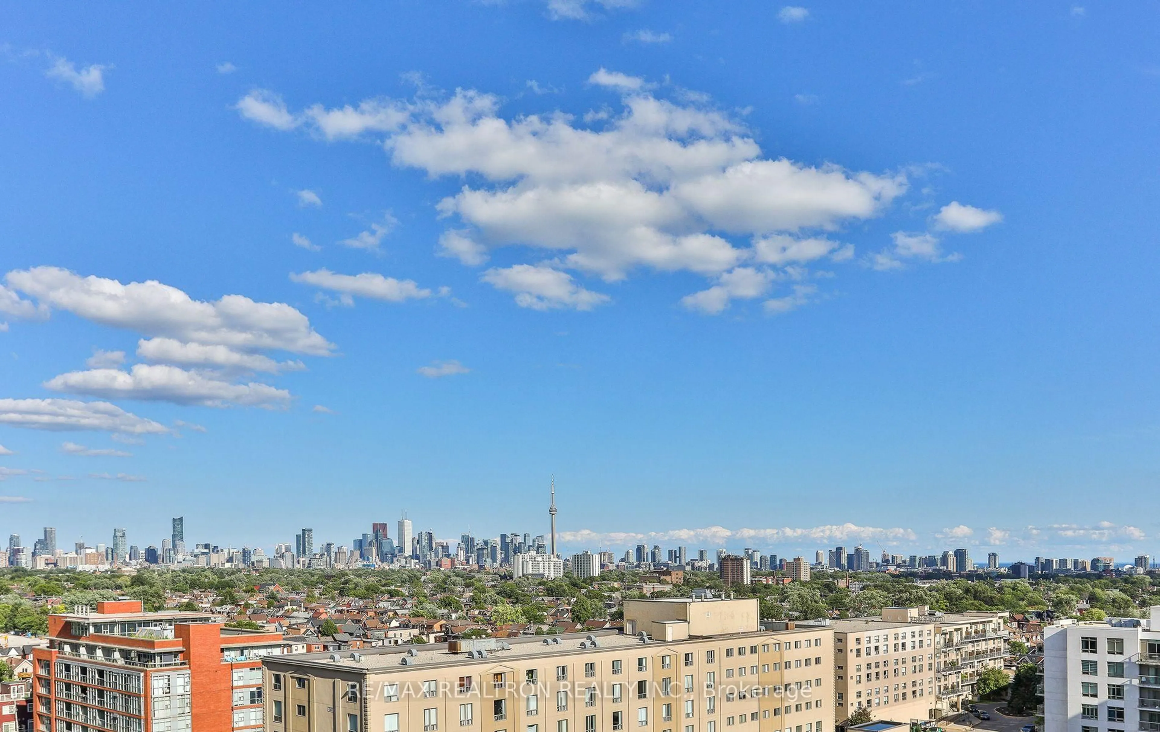 Balcony in the apartment, city buildings view from balcony for 1420 Dupont St #1312, Toronto Ontario M6H 0C2