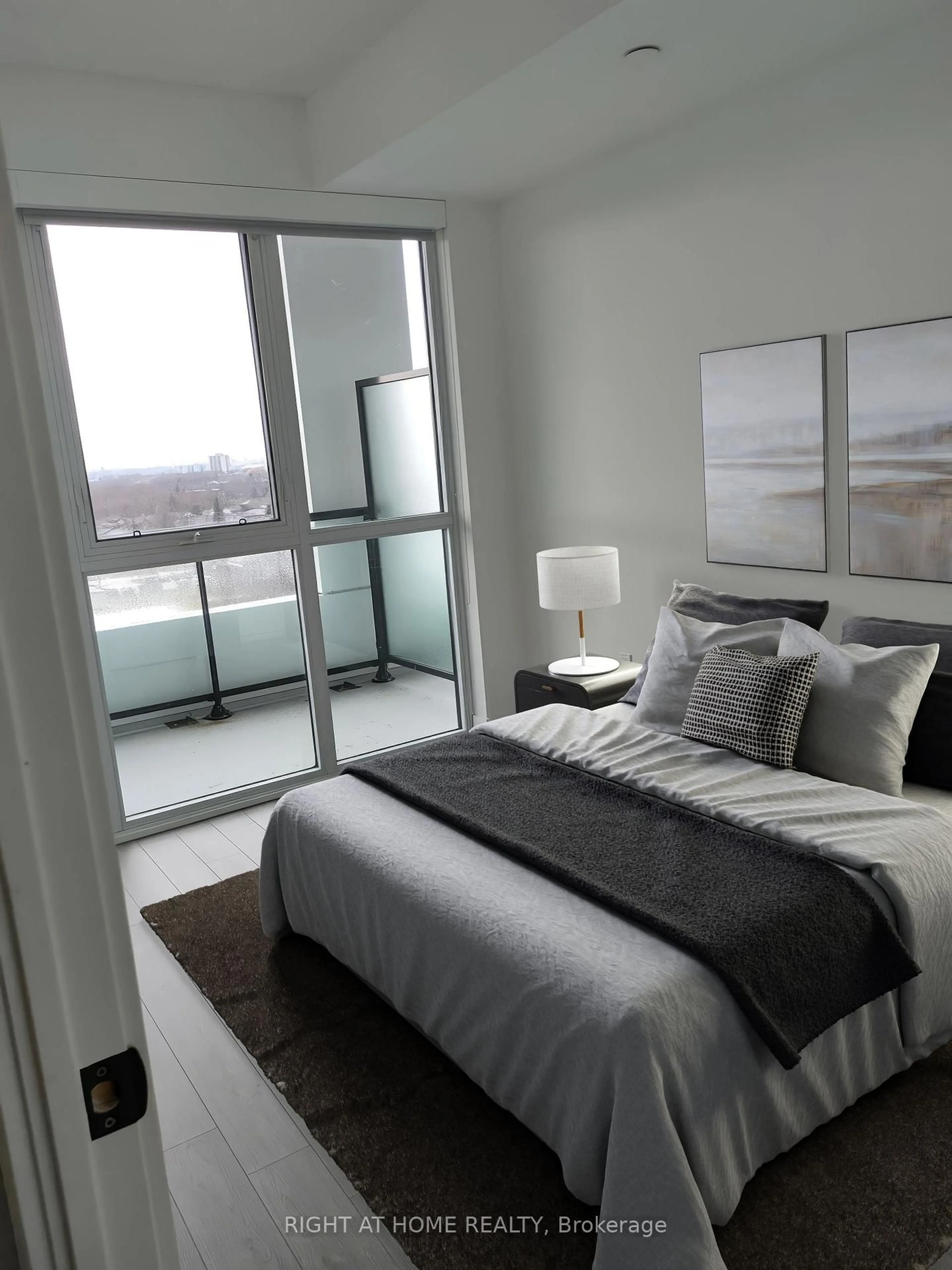 Bedroom with bed, unknown for 50 George Butchart Dr #625, Toronto Ontario M3K 0C9