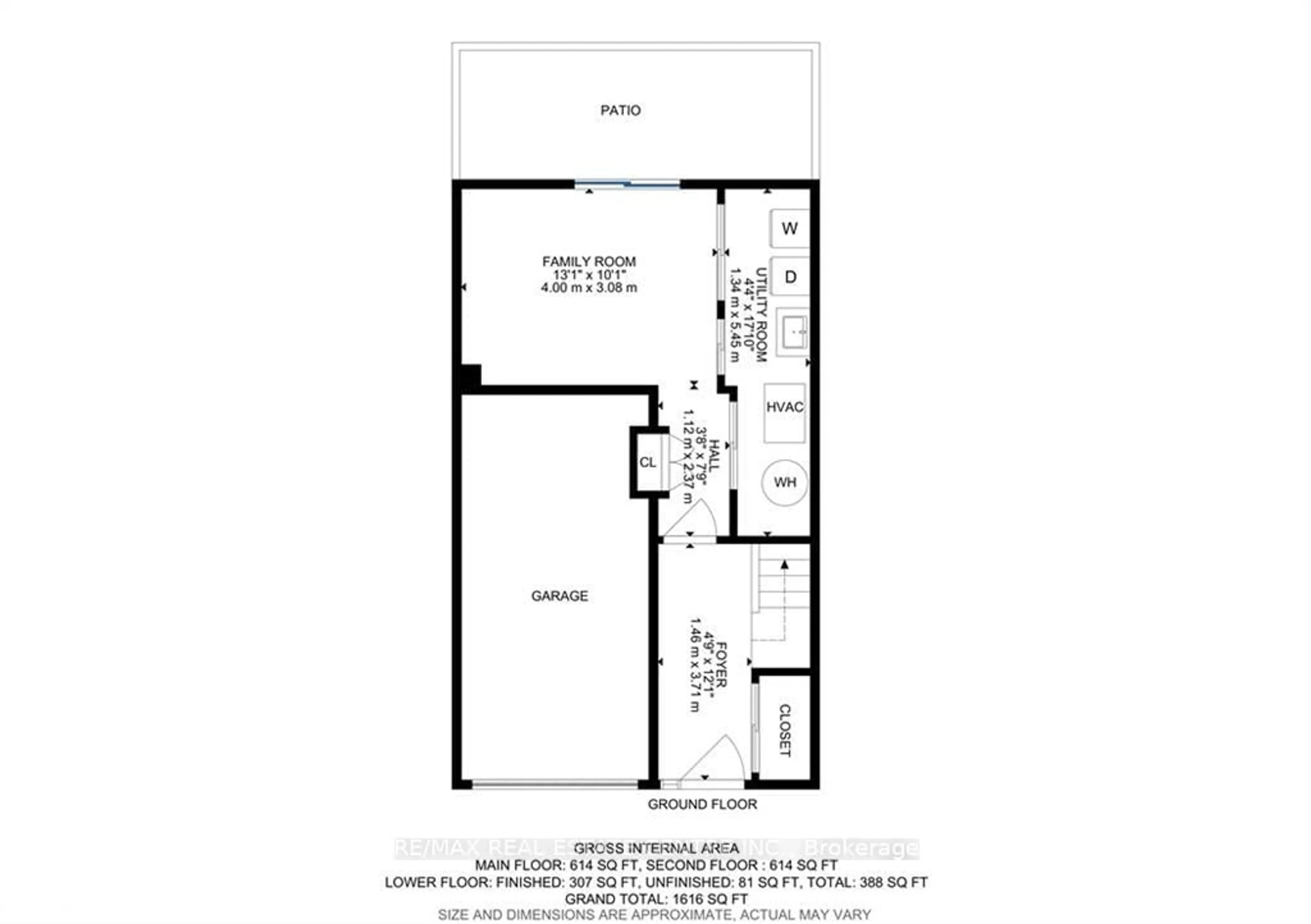 Floor plan for 318 Laurier Ave #20, Milton Ontario L9T 3M9