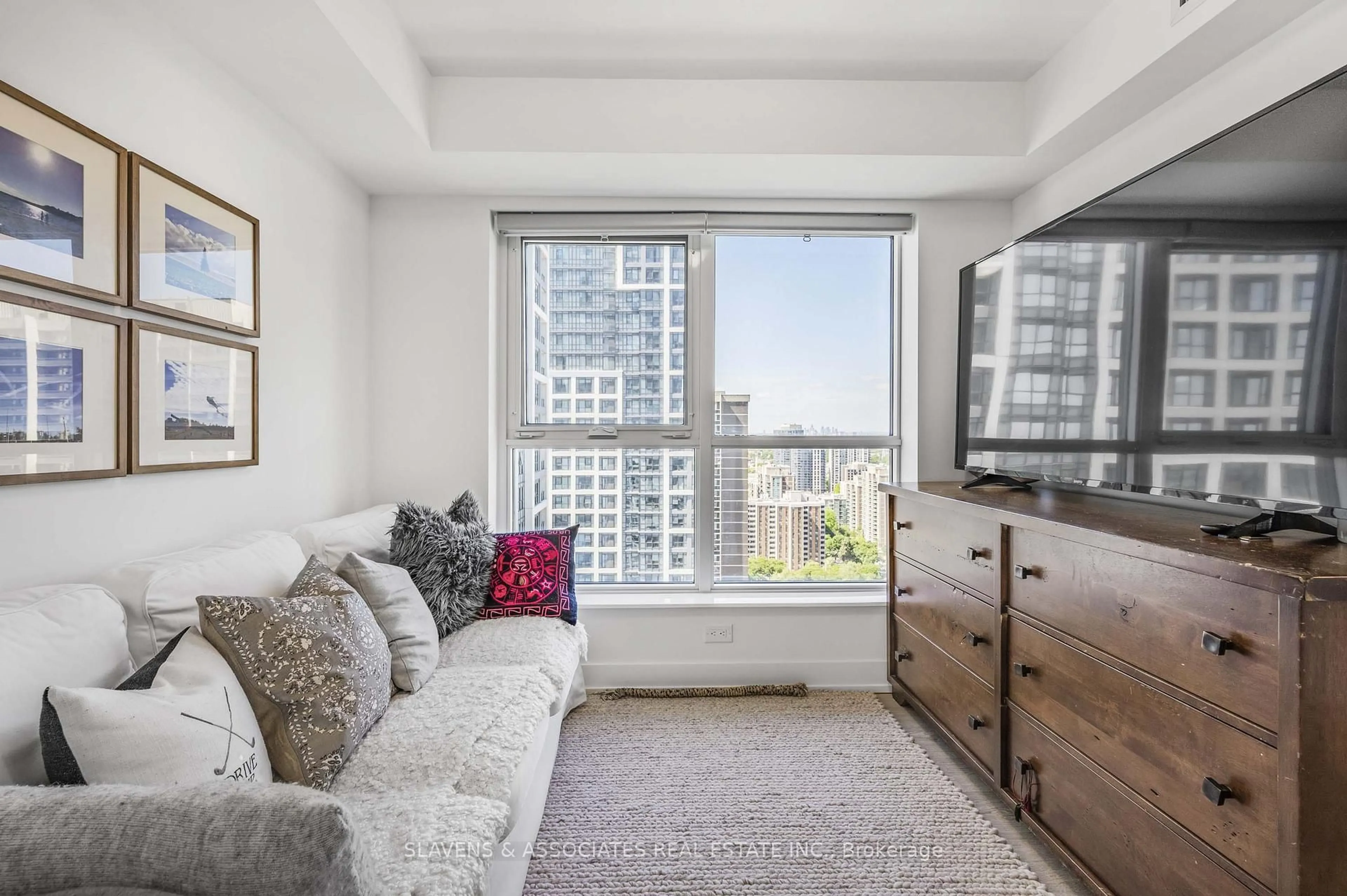 Living room with furniture, unknown for 5 Mabelle Ave #2633, Toronto Ontario M9A 0E1