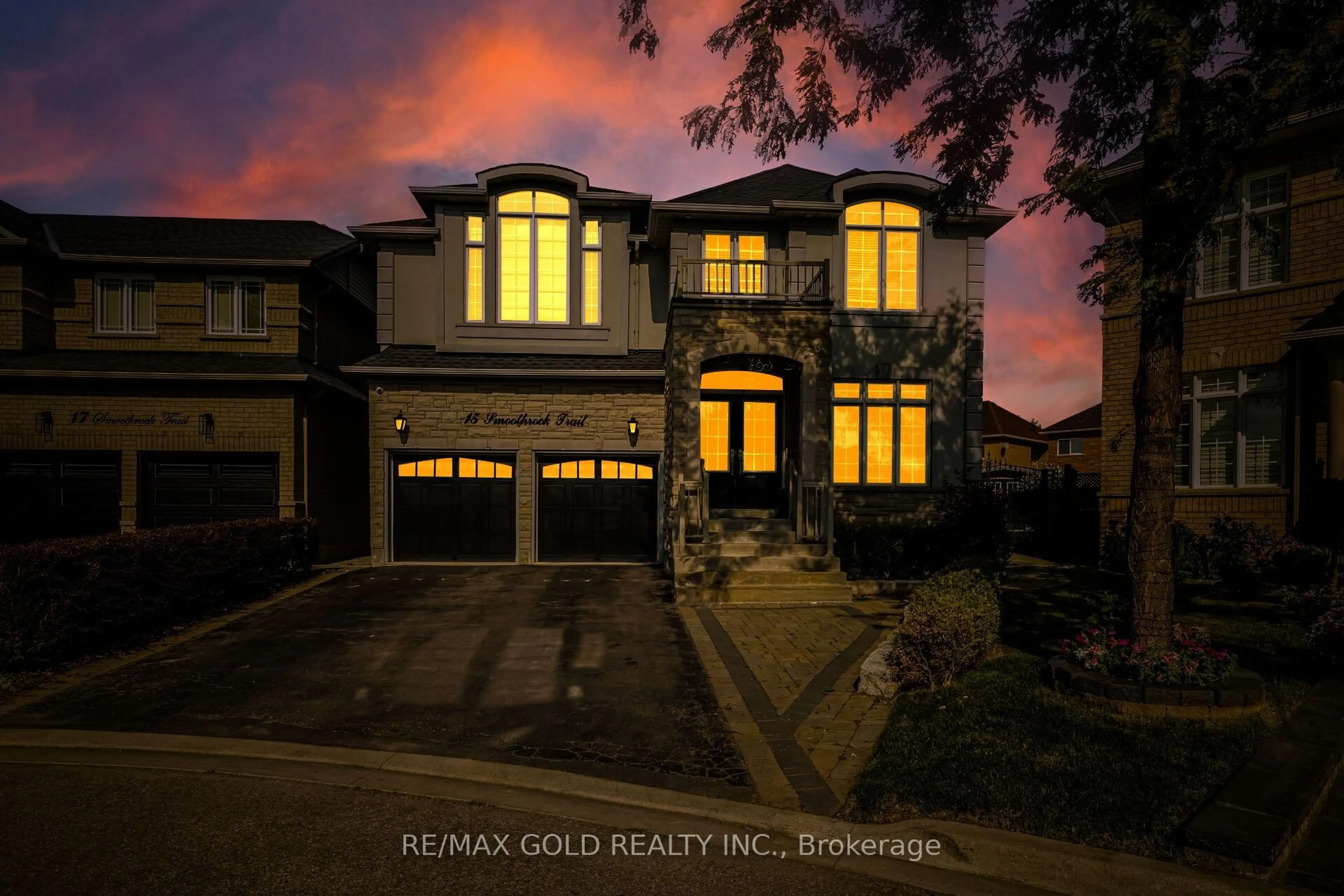 Home with brick exterior material, street for 15 Smoothrock Tr, Brampton Ontario L6R 0S5