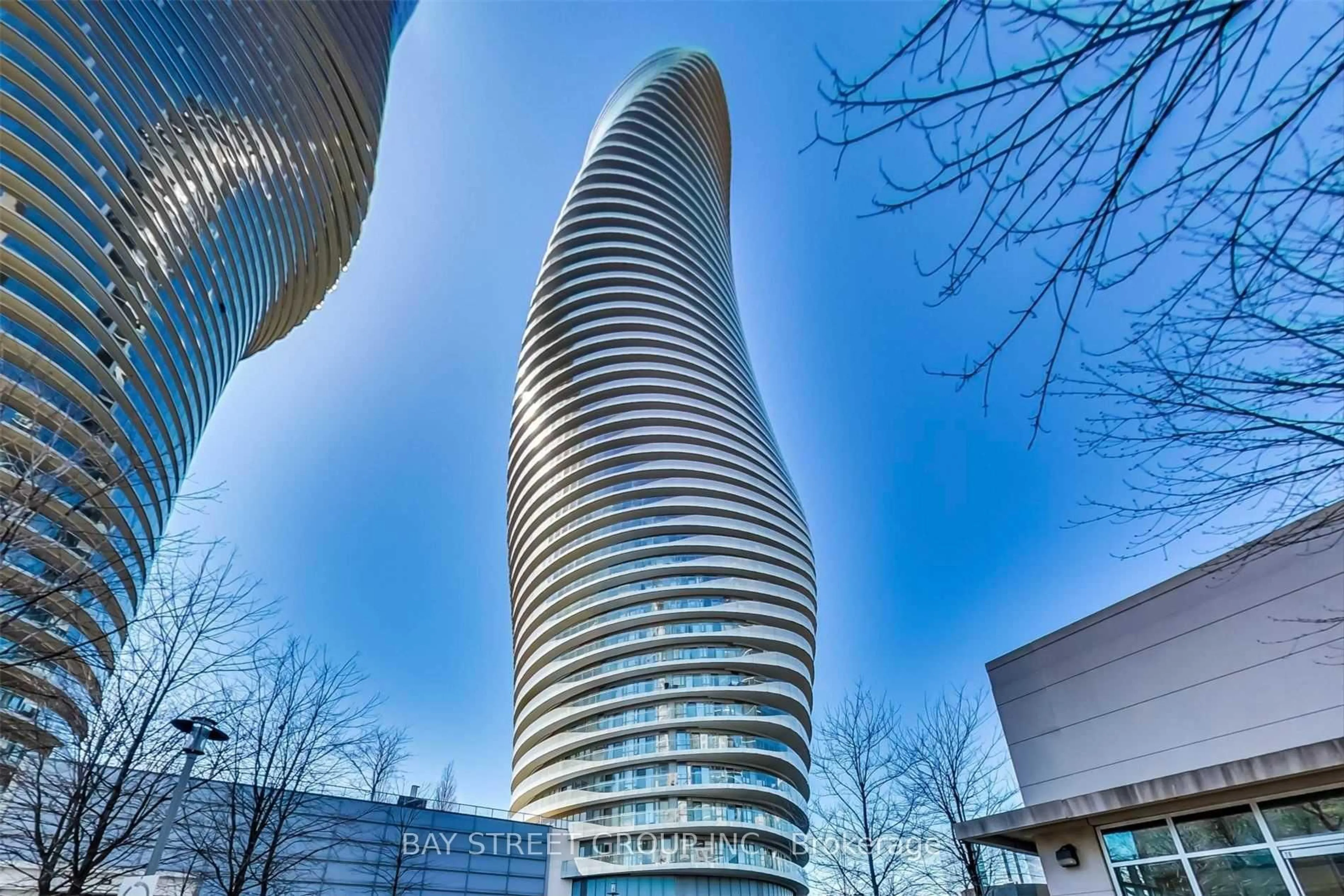 Balcony in the apartment, building for 50 Absolute Ave #3608, Mississauga Ontario L4Z 0A8