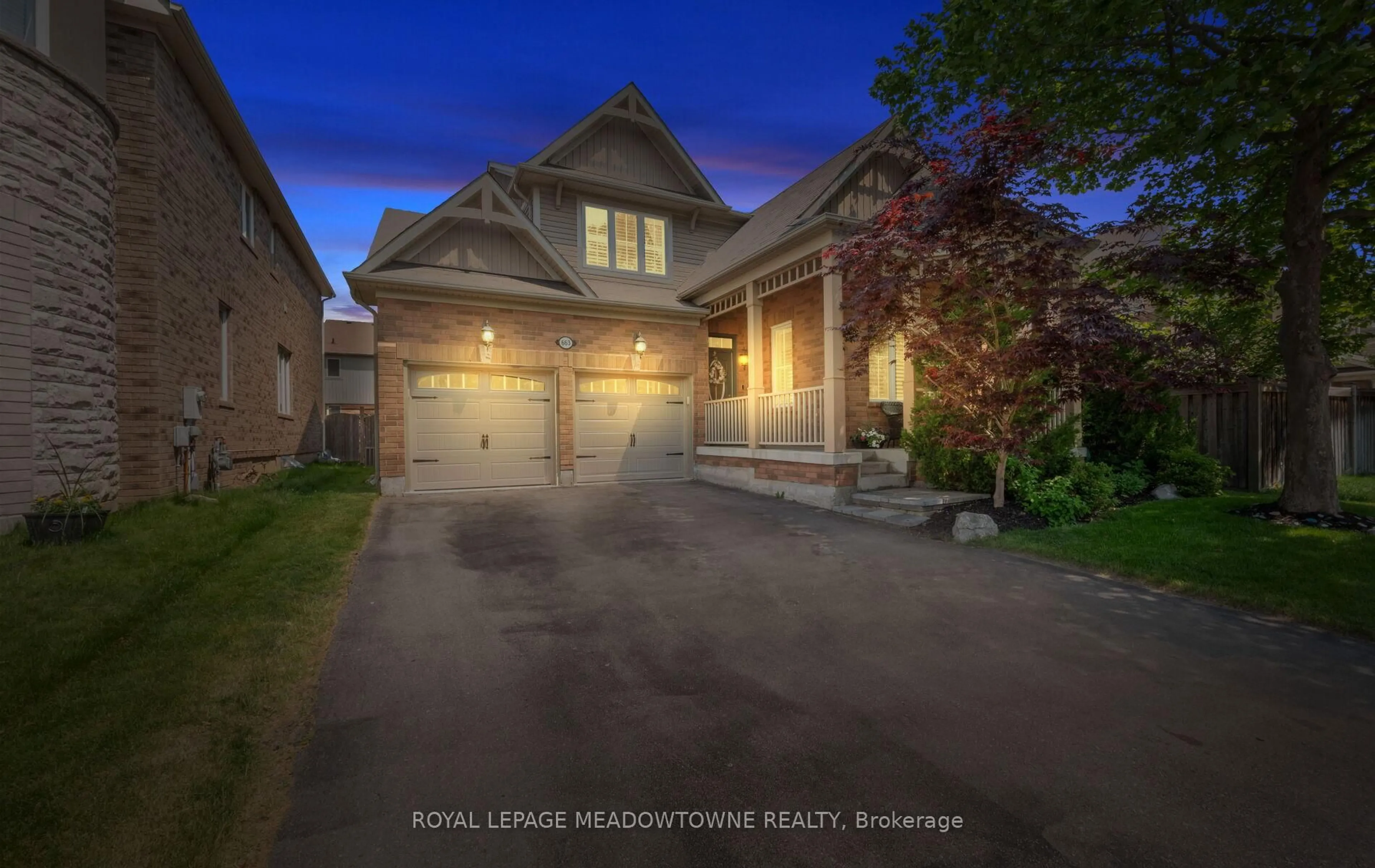 A pic from outside/outdoor area/front of a property/back of a property/a pic from drone, street for 663 Snider Terr, Milton Ontario L9T 7R8
