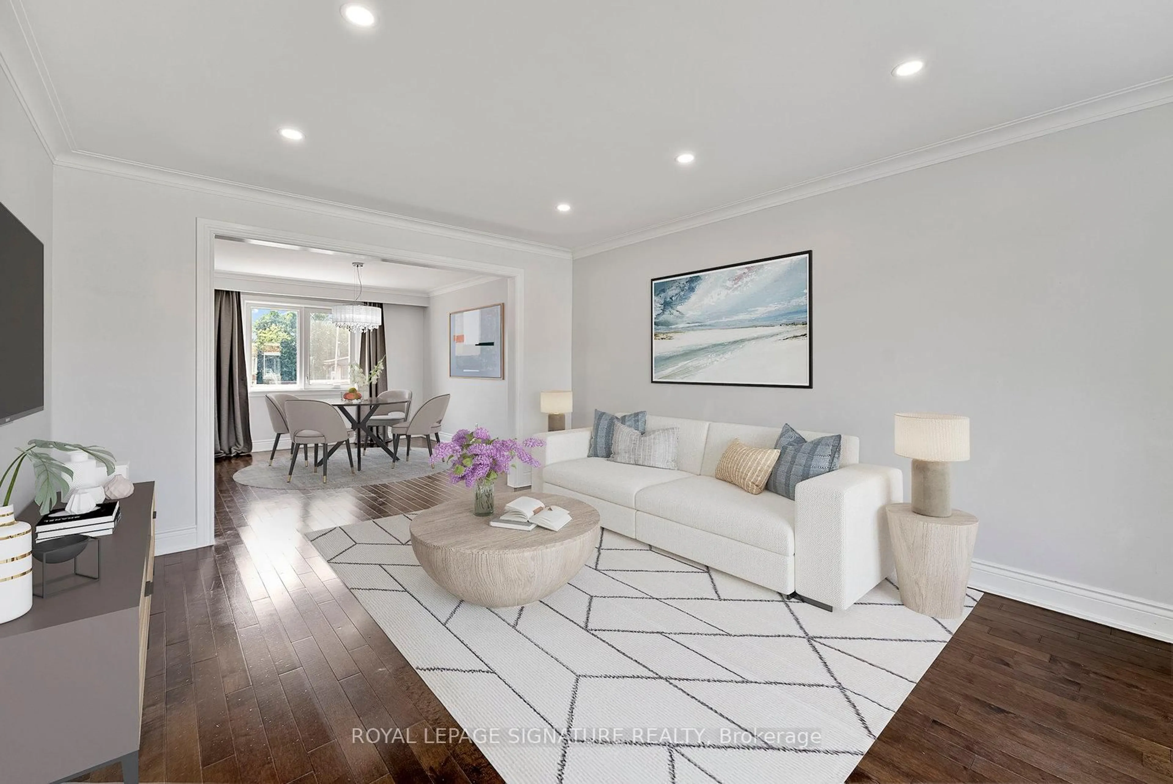 Living room with furniture, unknown for 8 Donofree Rd, Toronto Ontario M6L 2P5