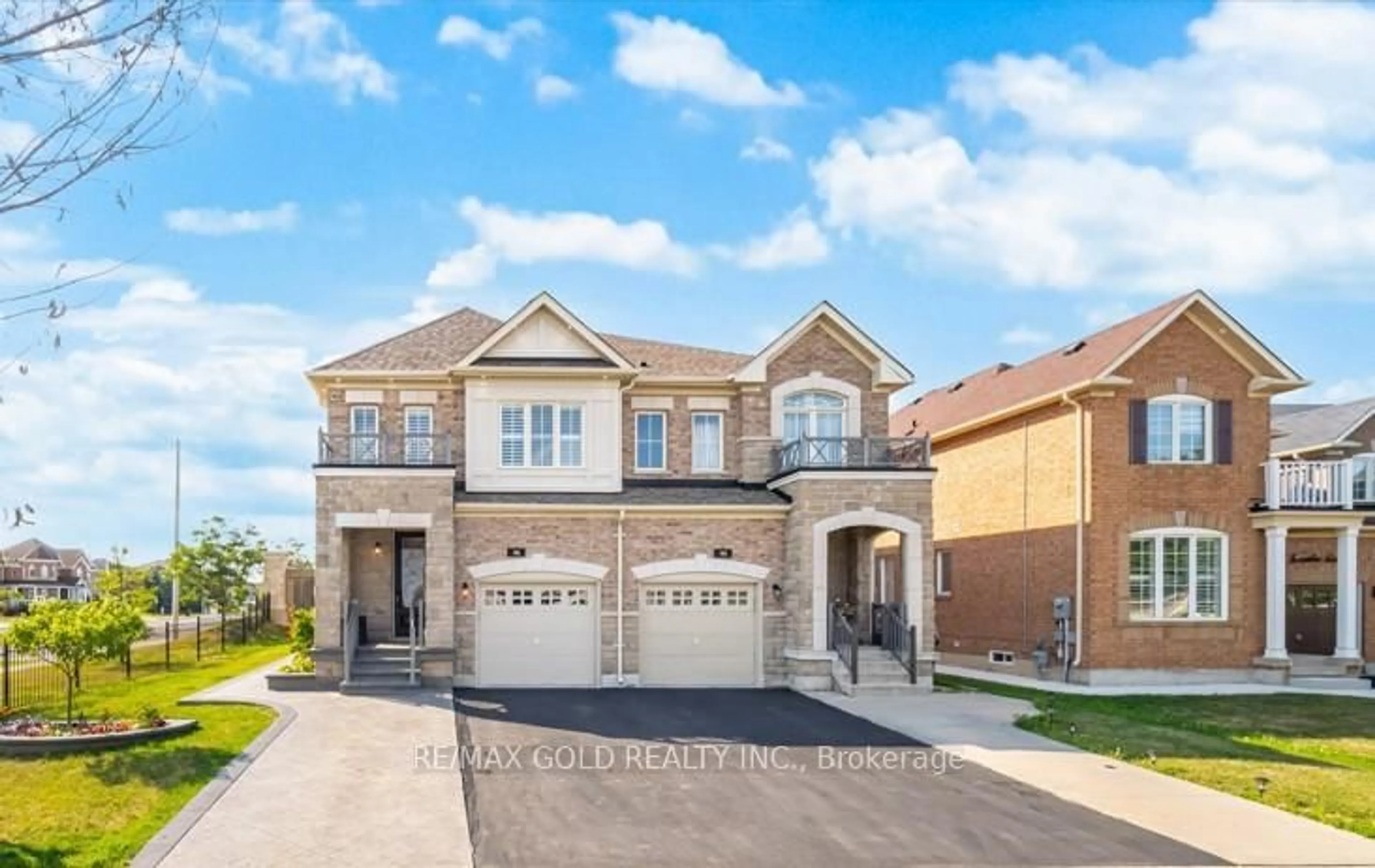 Home with brick exterior material, street for 46 Lesabre Cres, Brampton Ontario L6P 3R4