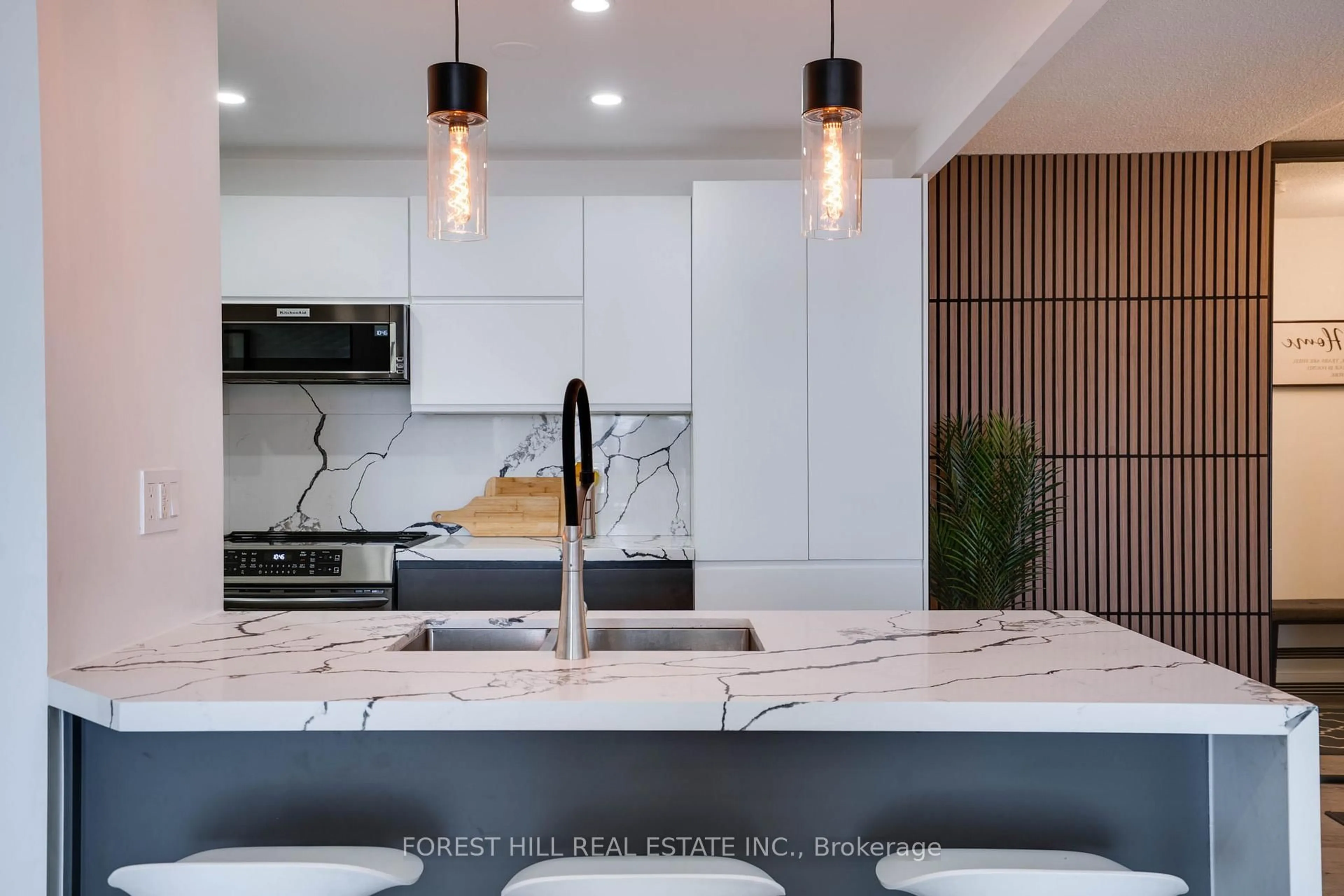 Contemporary kitchen, ceramic/tile floor for 236 Albion Rd #1811, Toronto Ontario M9W 6A6