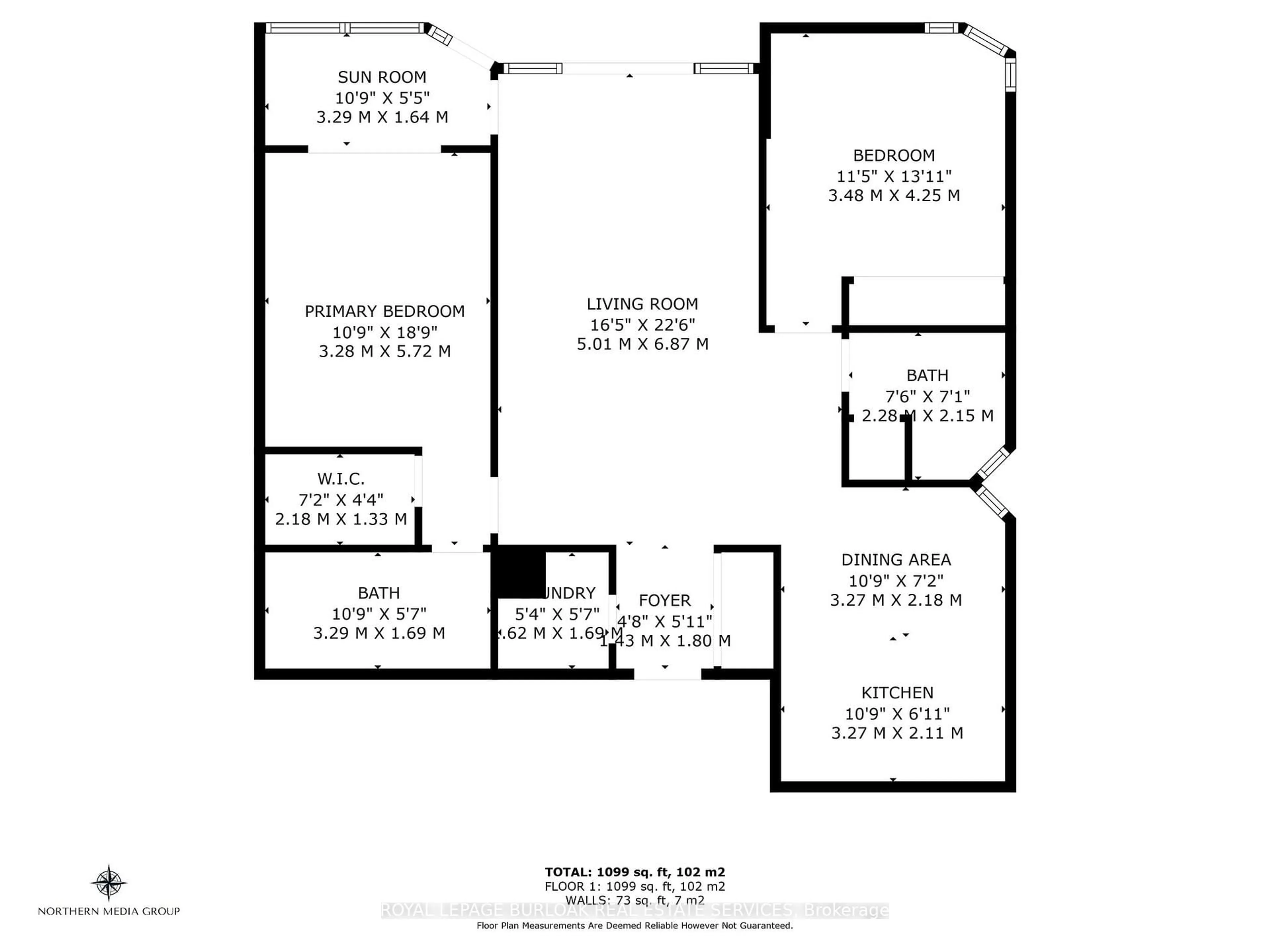 Floor plan for 5070 Pinedale Ave #207, Burlington Ontario L7L 5V6