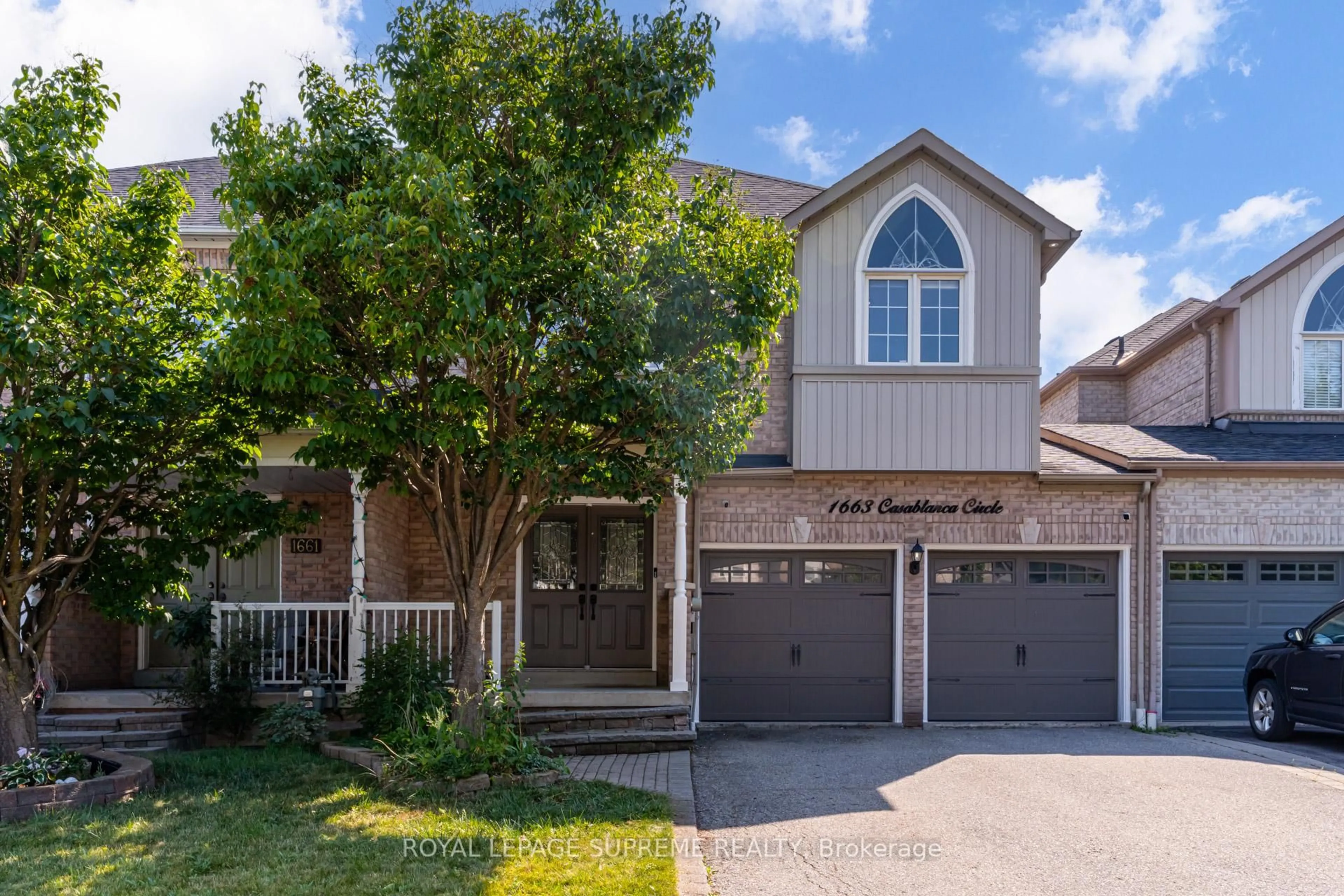 Home with brick exterior material, street for 1663 Casablanca Circ, Mississauga Ontario L5N 8G2