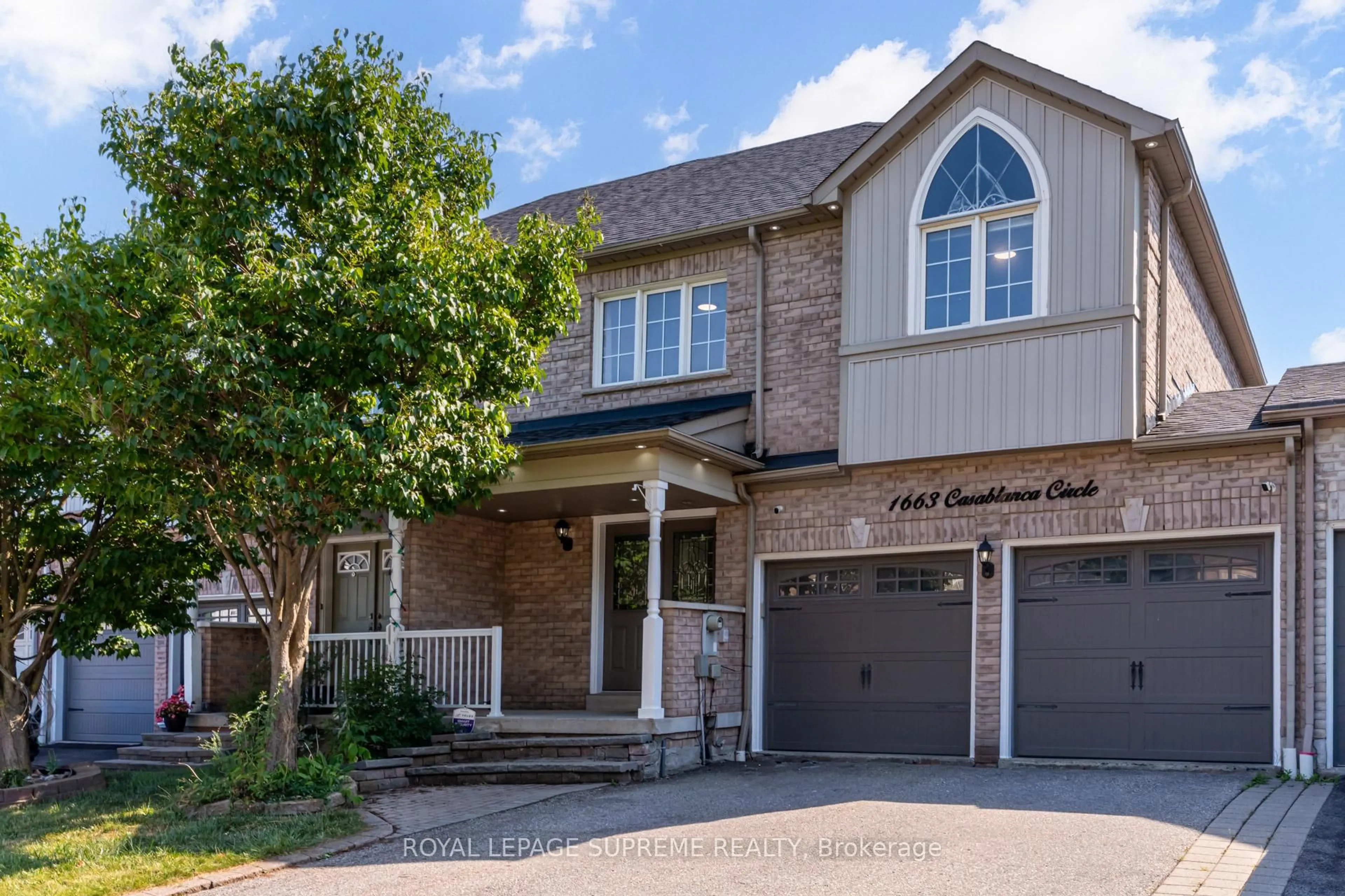 Home with brick exterior material, street for 1663 Casablanca Circ, Mississauga Ontario L5N 8G2