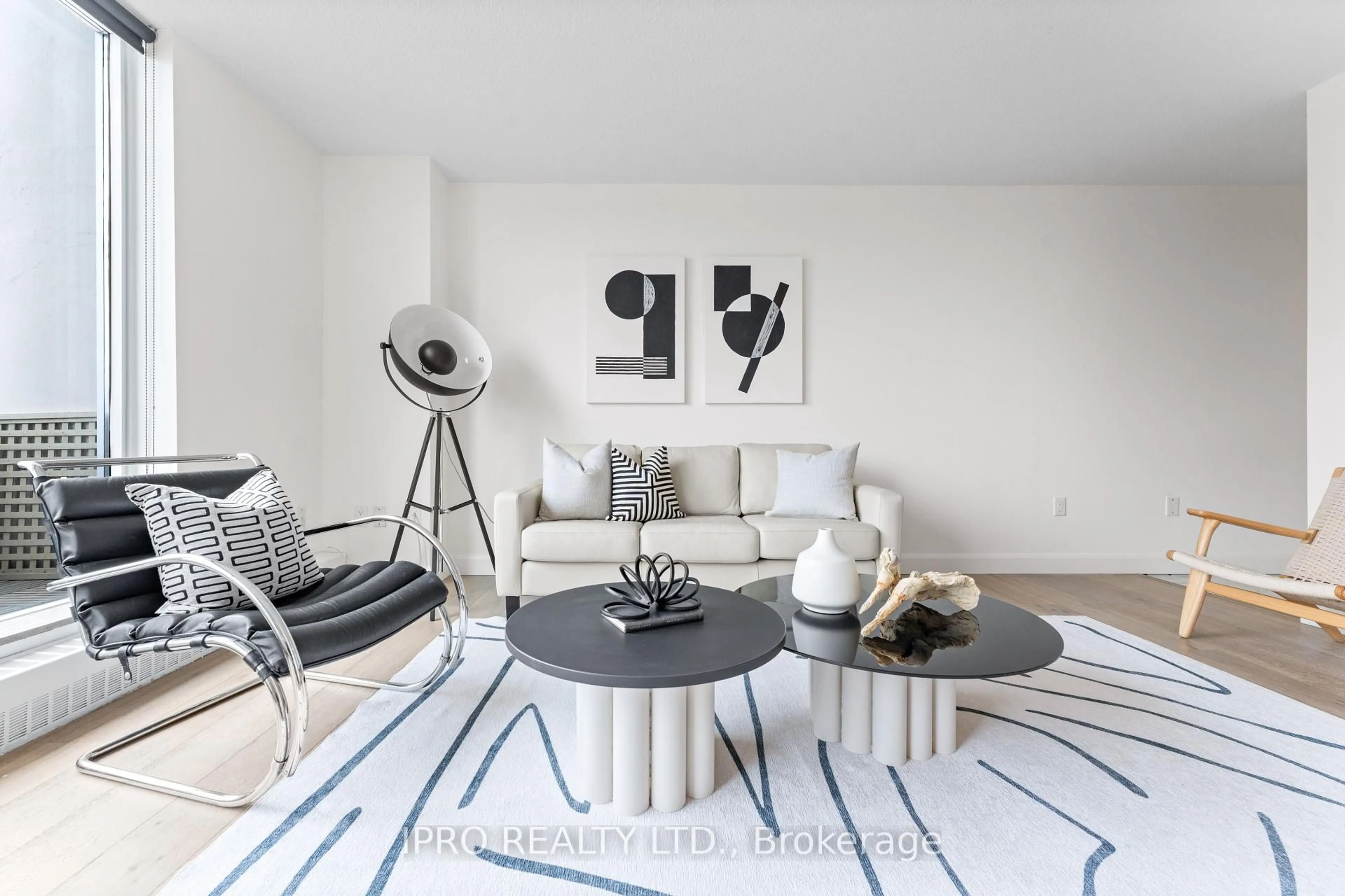 Living room with furniture, unknown for 60 Southport St #414, Toronto Ontario M6S 3N4