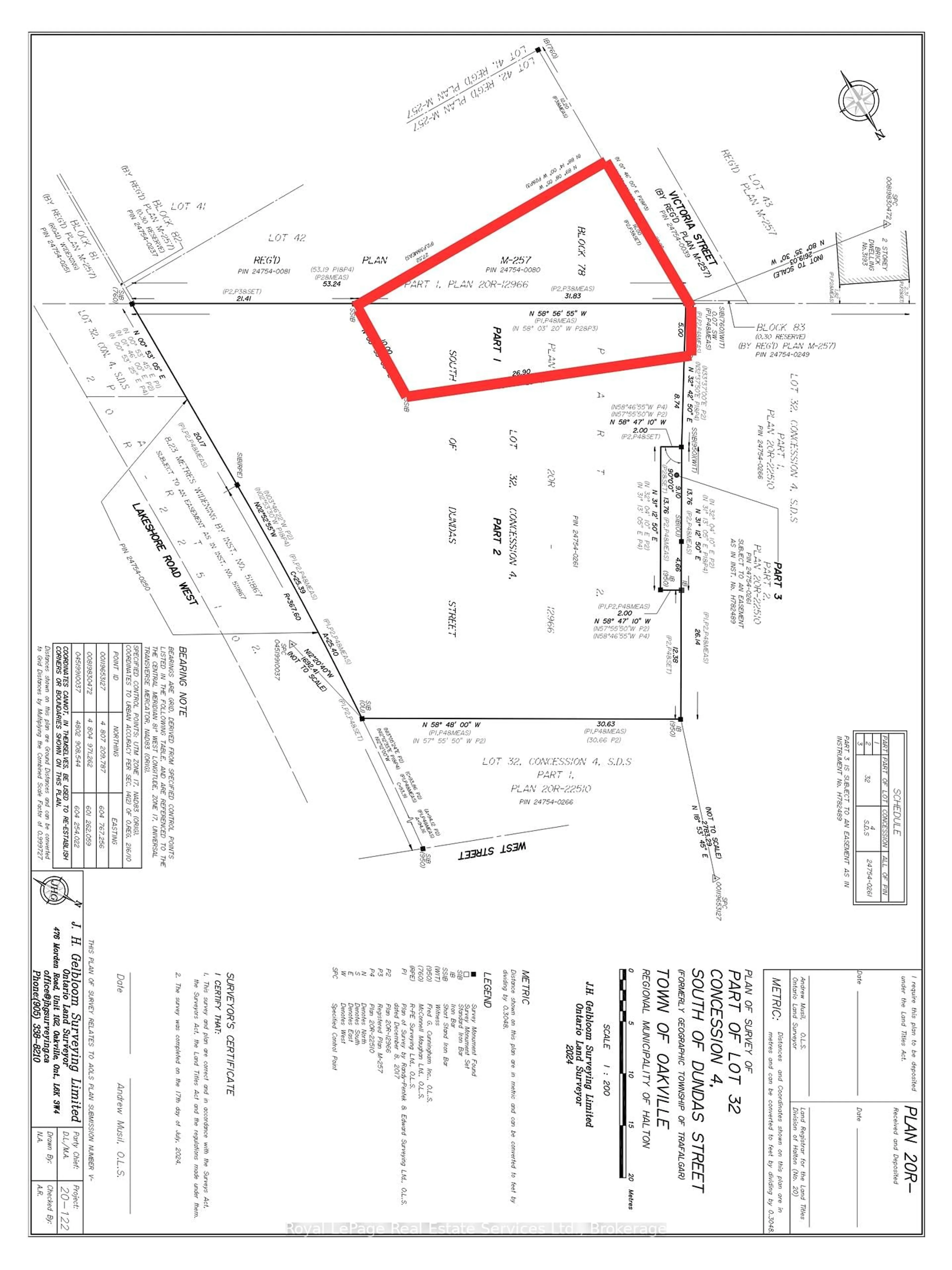 Floor plan for 0 Victoria St, Oakville Ontario L6L 5X8