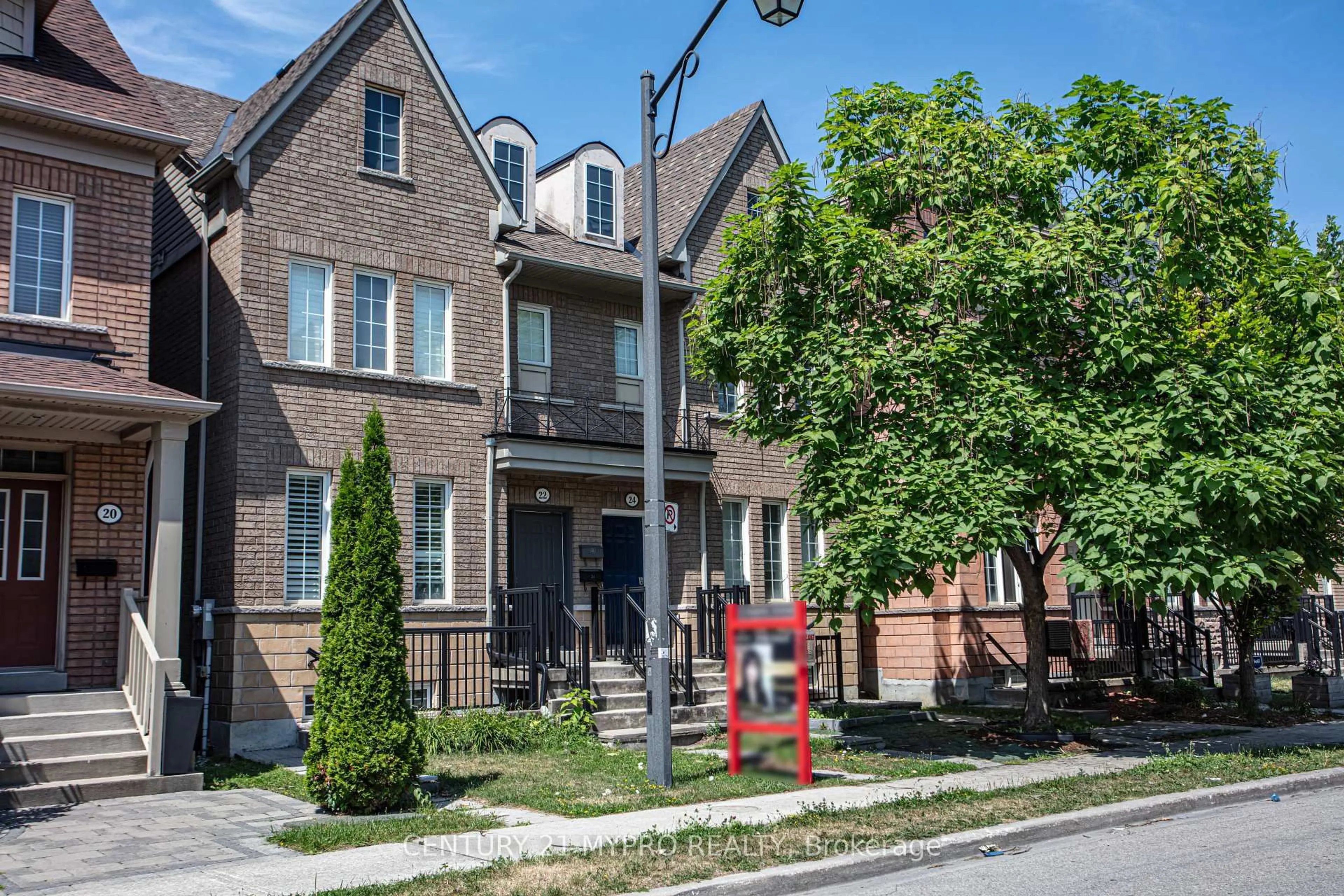 Home with brick exterior material, street for 22 Mansur Terr, Toronto Ontario M3J 3R1