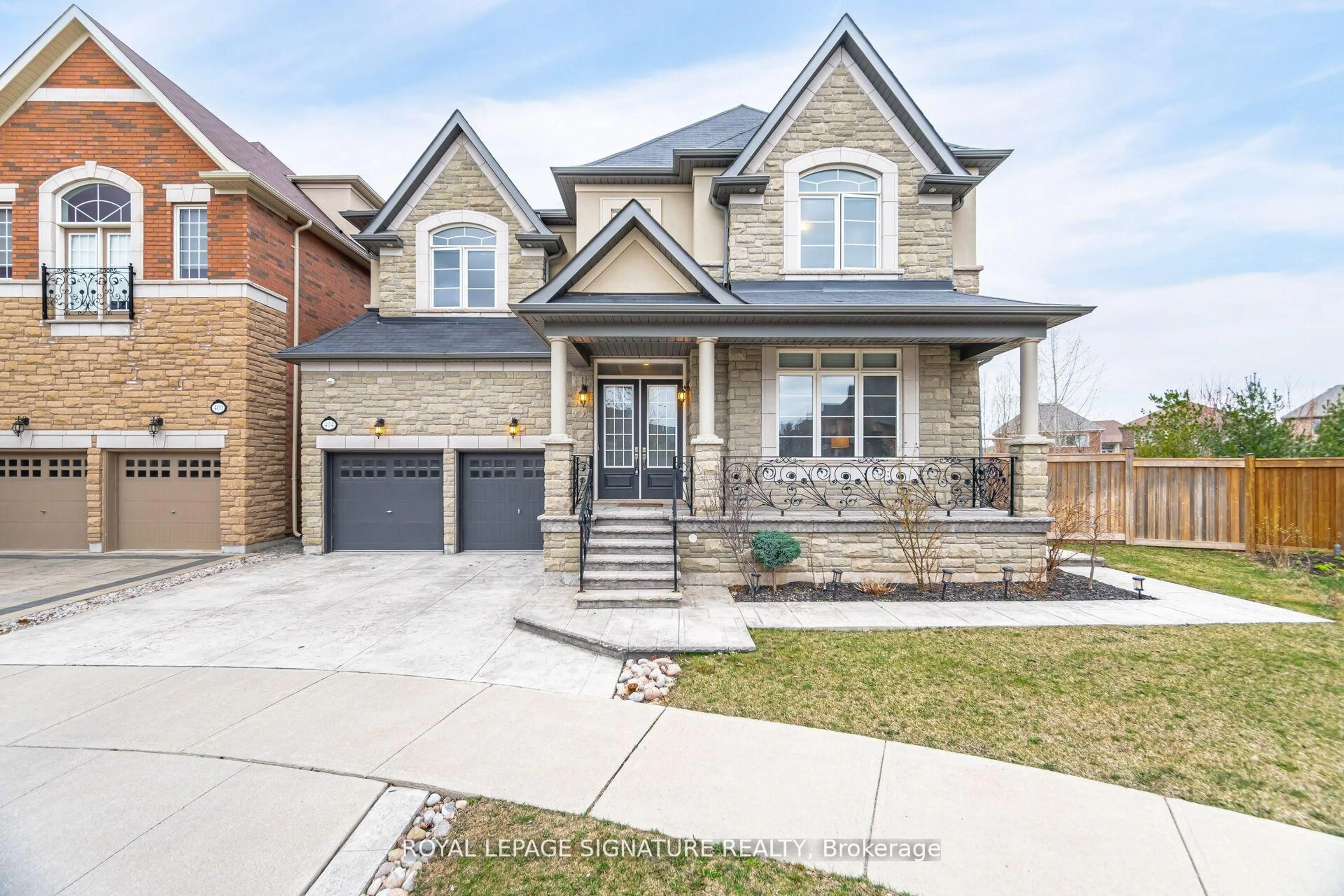 Home with brick exterior material, street for 404 Ellen Davidson Dr, Oakville Ontario L6M 0Y7