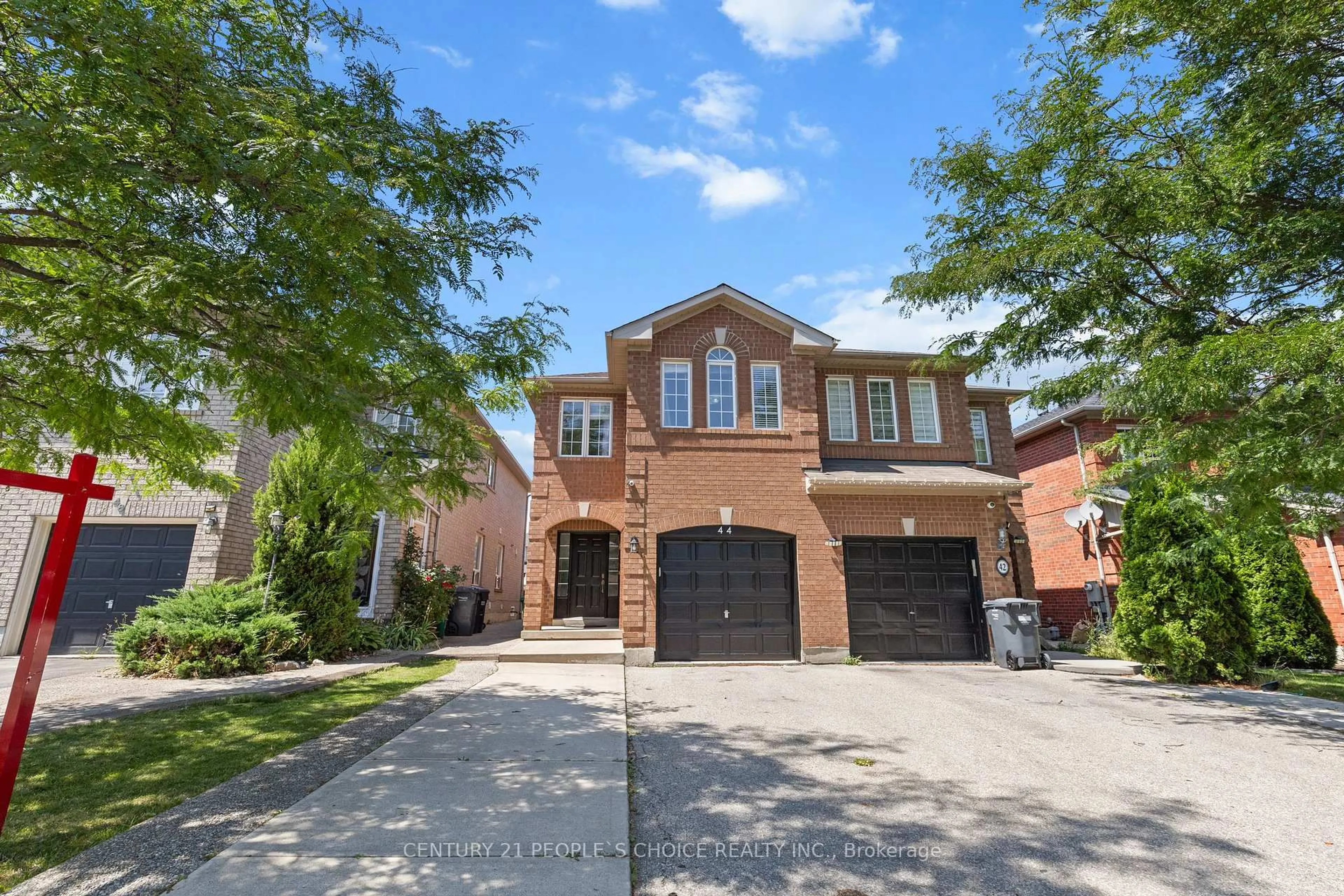 Home with brick exterior material, street for 44 Roadmaster Lane, Brampton Ontario L7A 3A7