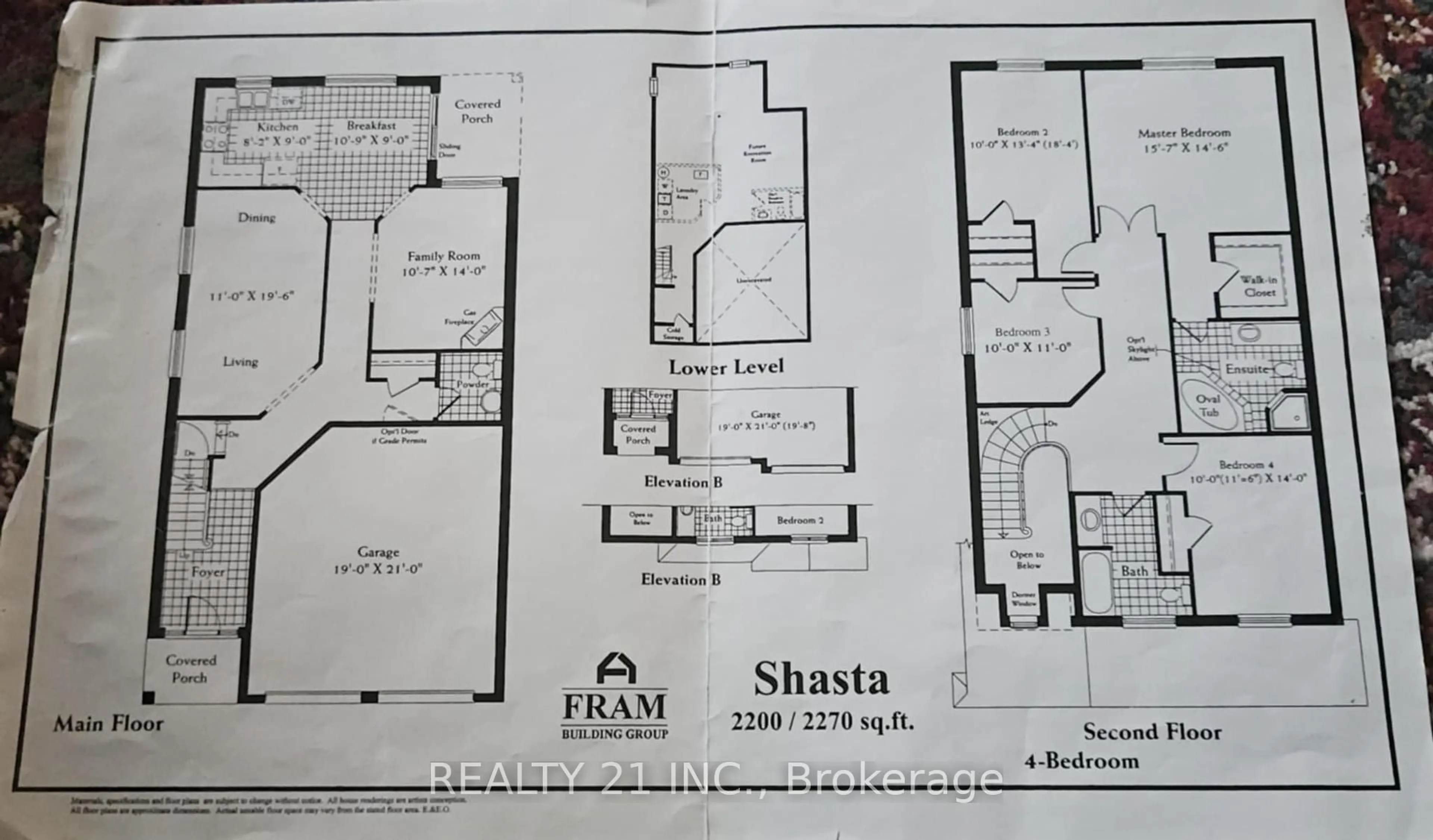 Floor plan for 49 Legend Lane, Brampton Ontario L6X 5B6
