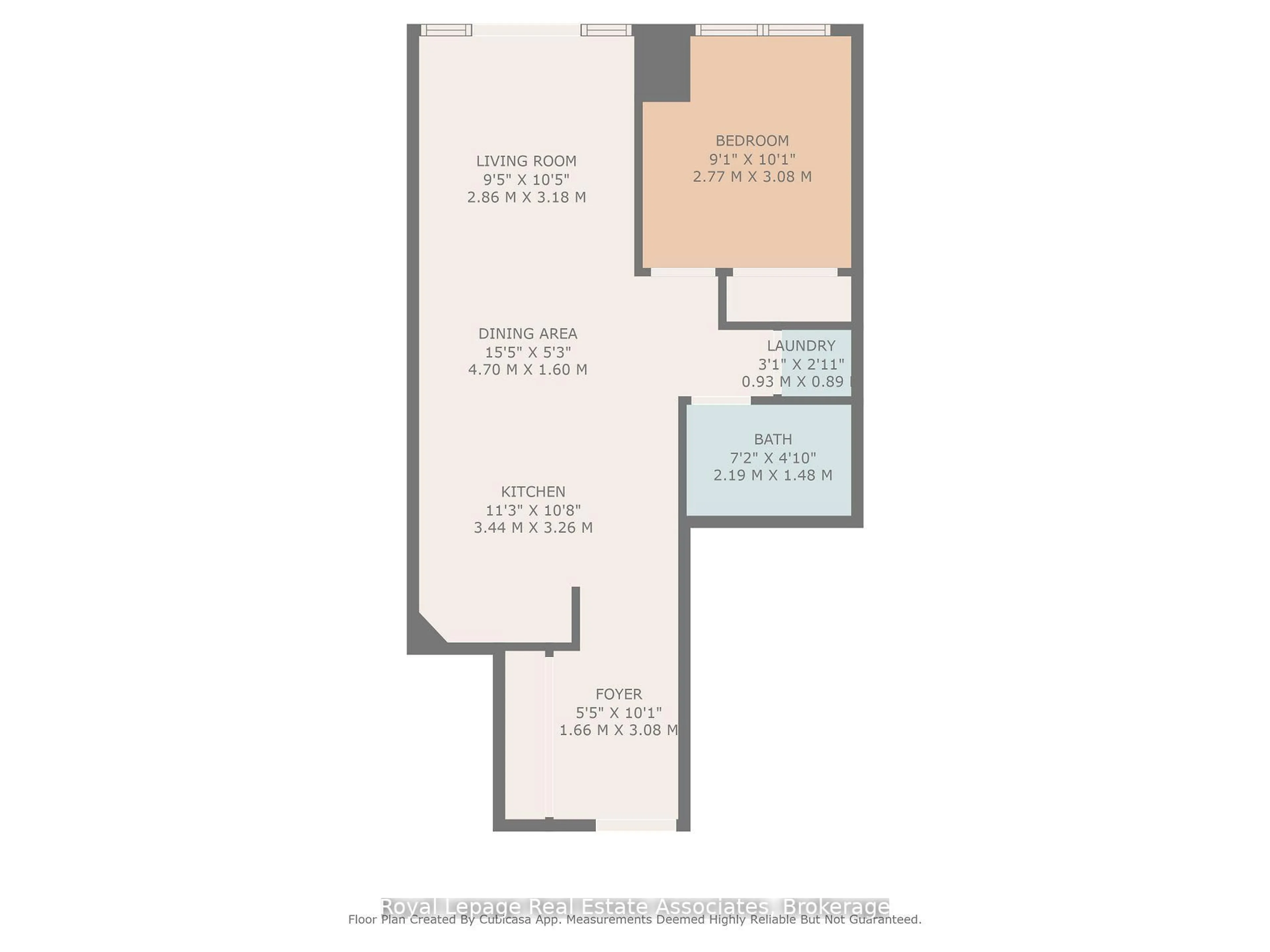 Floor plan for 223 Webb Dr #2008, Mississauga Ontario L5B 0E8