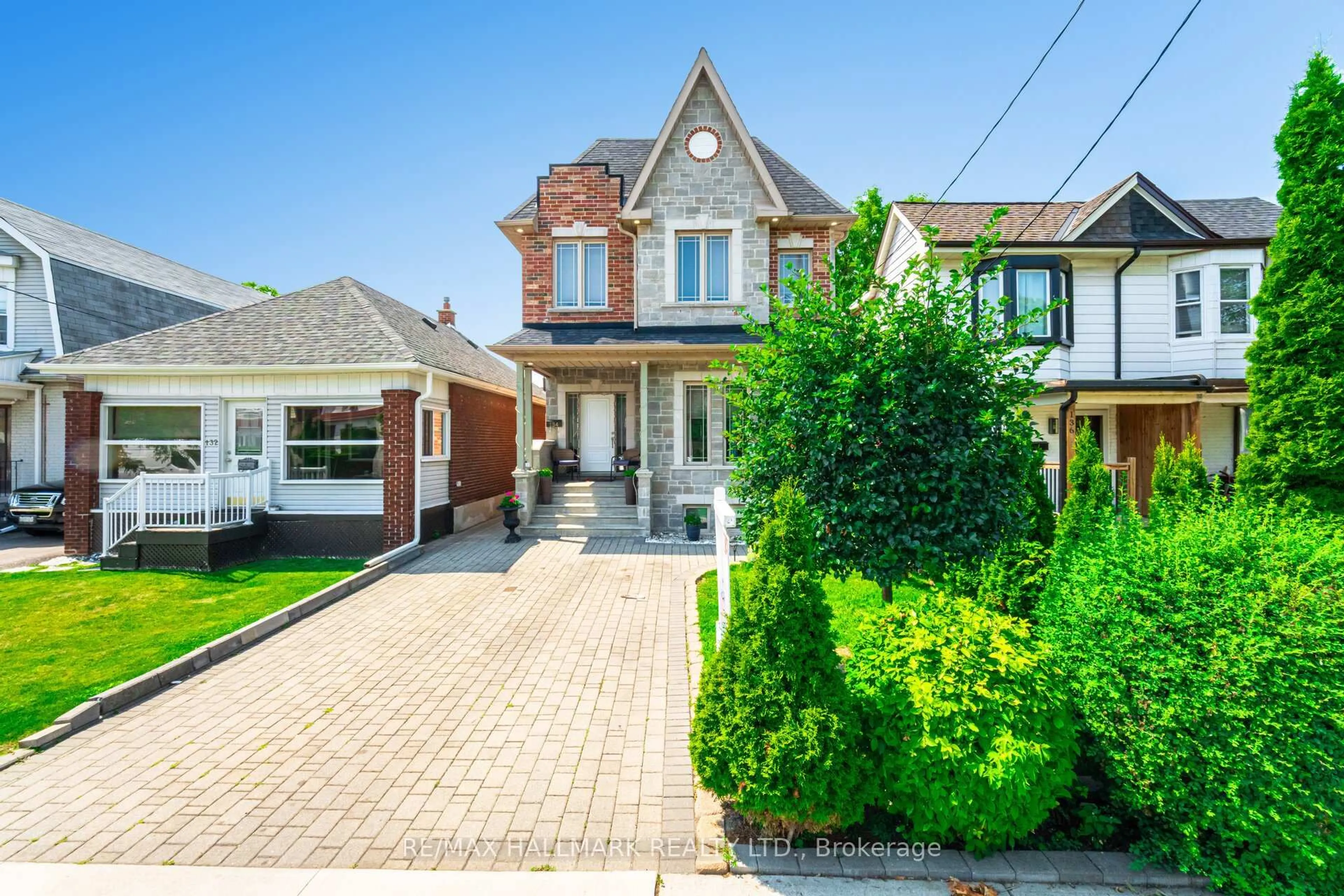 Home with brick exterior material, street for 134 Brownville Ave, Toronto Ontario M6N 4L4